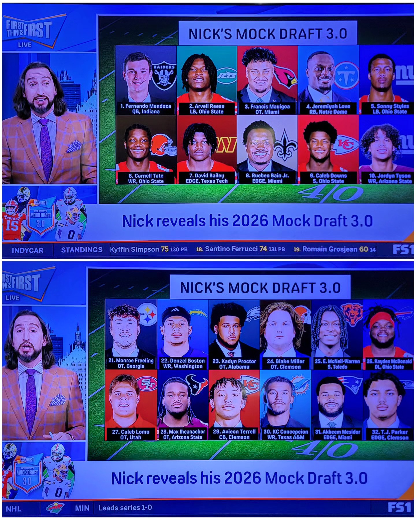 その他 Sample/Pattern Freeform 002 ALLEN WRIGHT Nick Wright's Mock Draft 3.0: Chiefs' picks