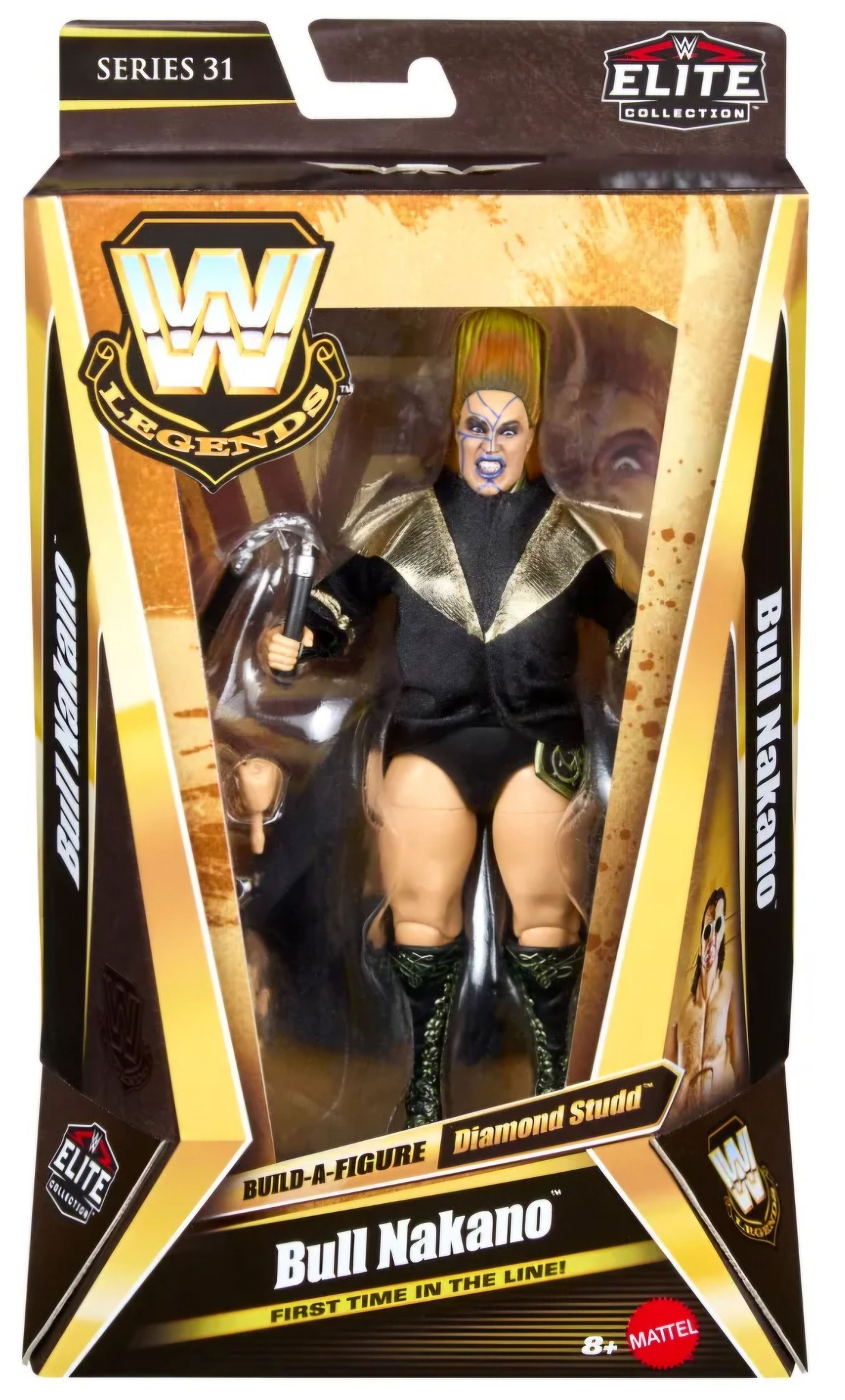 WWE Legends Elite Bull Nakano フィギュア　ブル中野 Bull Nakano WWE Legends figure coming this fall (full set in comments)