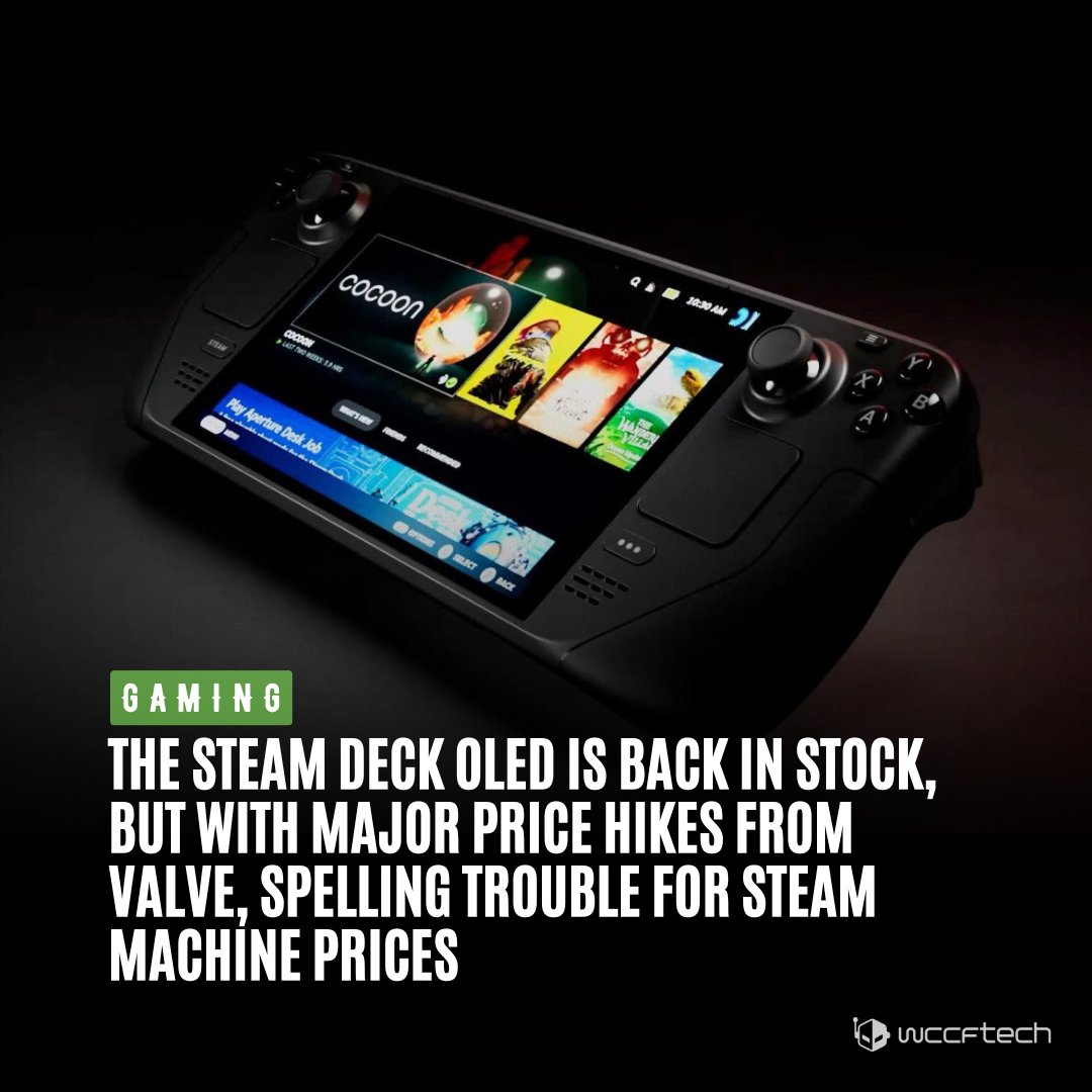 After discontinuing the LCD model, Valve's 512GB and 1TB OLED