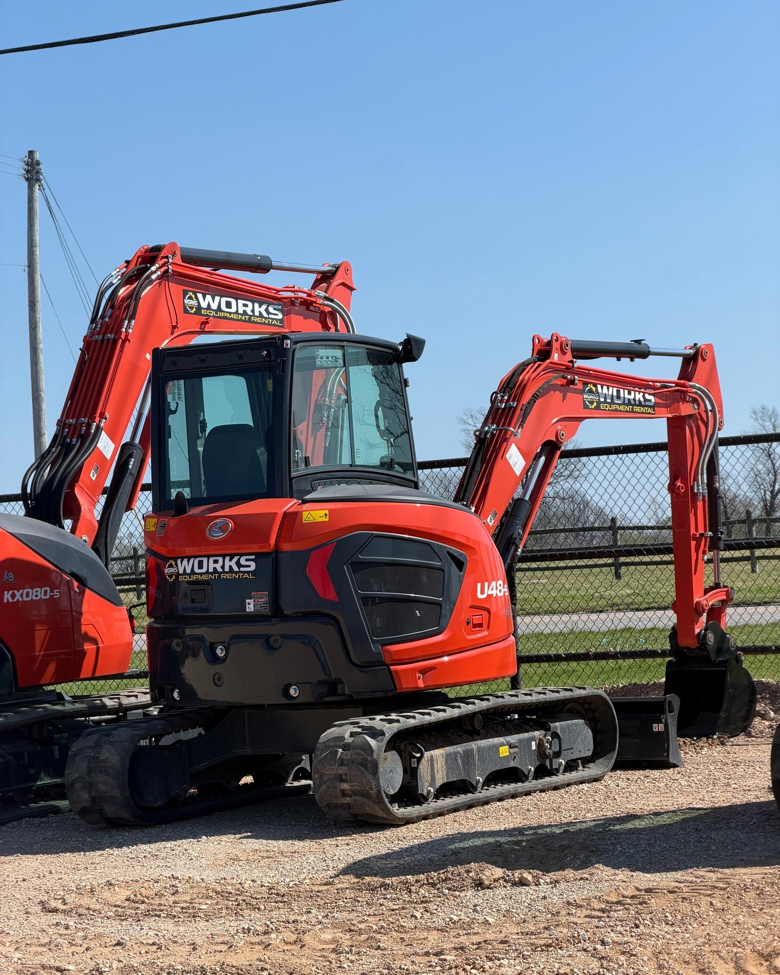 Kubota U48 for tight access demolition and utility trenches