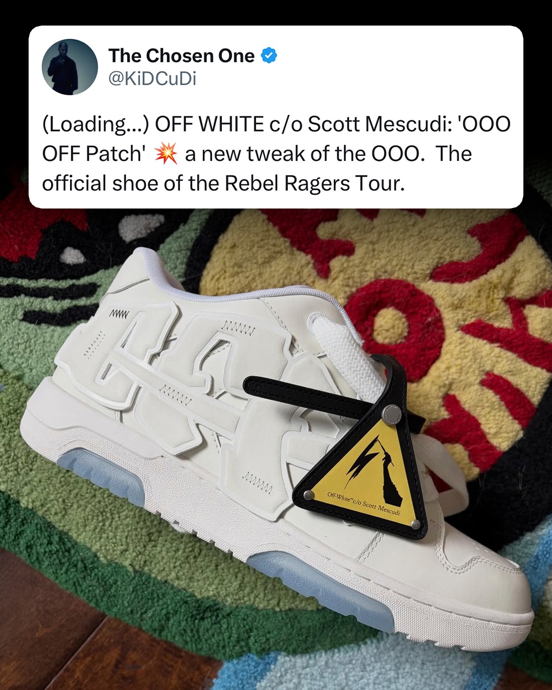 Kid Cudi gives us a closer look at his upcoming “OOO OFF Patch