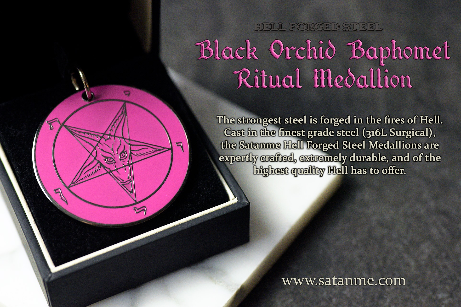 Satanme - 🔱Black Orchid Ritual Medallion🔱 https://www.satanme.com ...