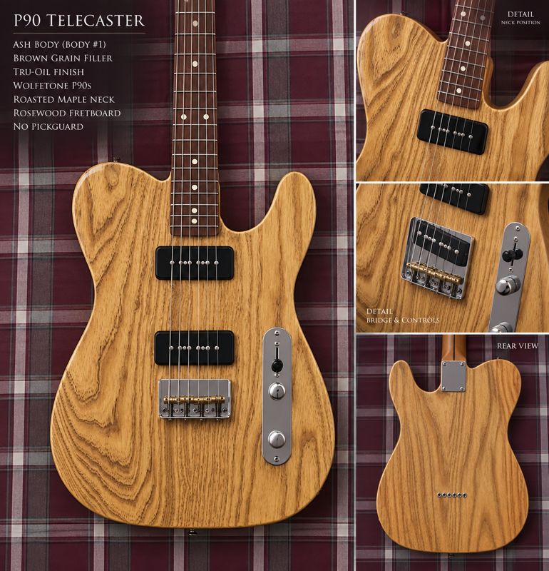 Telecaster P90 build with ash body and tru-oil finish?