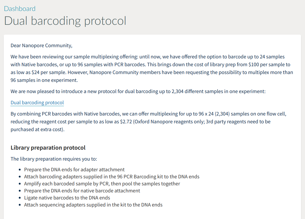 ONT鄭重推出 Dual barcoding... - Nanopore Sequencing Taiwan
