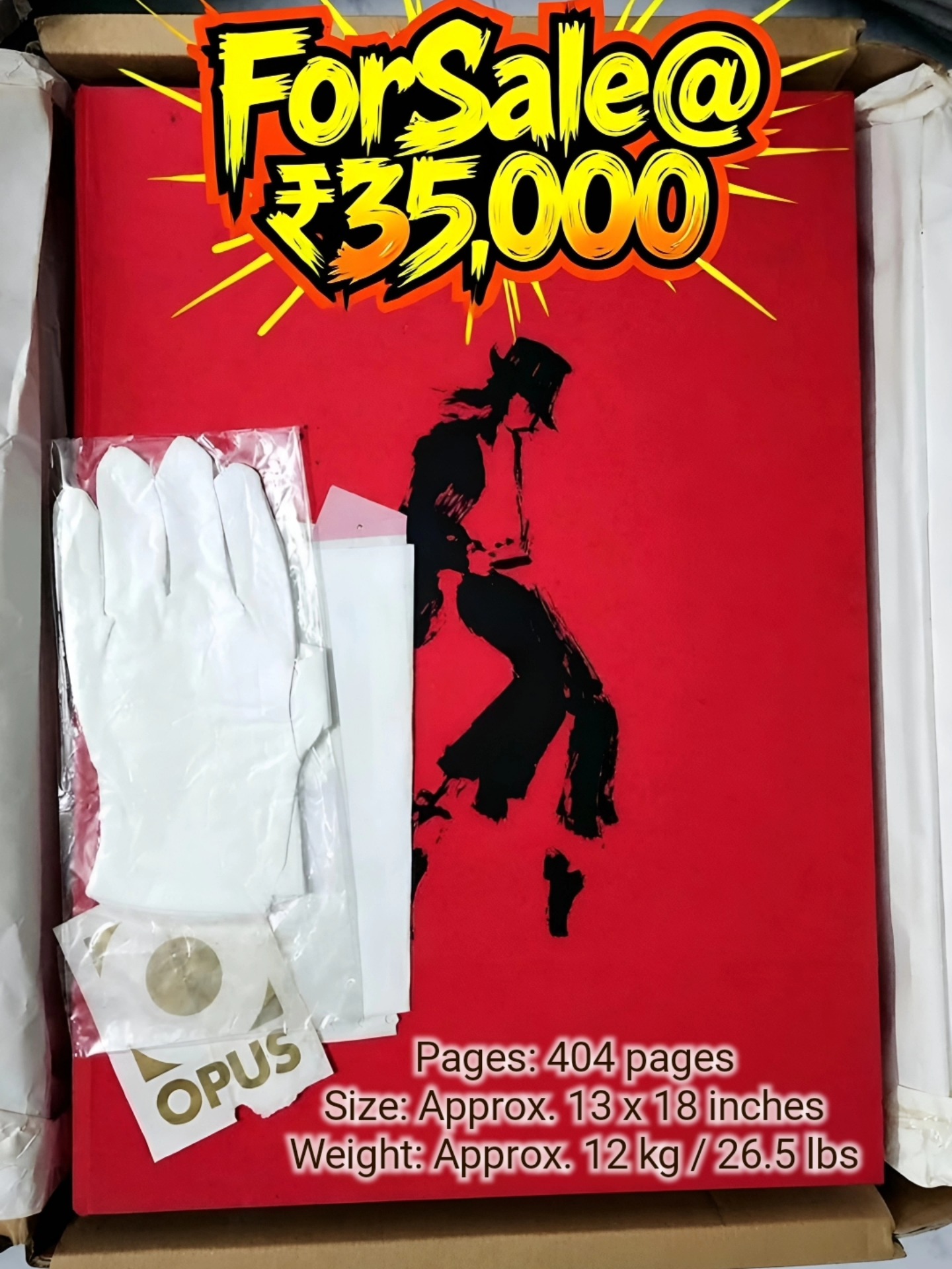 Selling my Official Michael Jackson Opus, a rare large-format