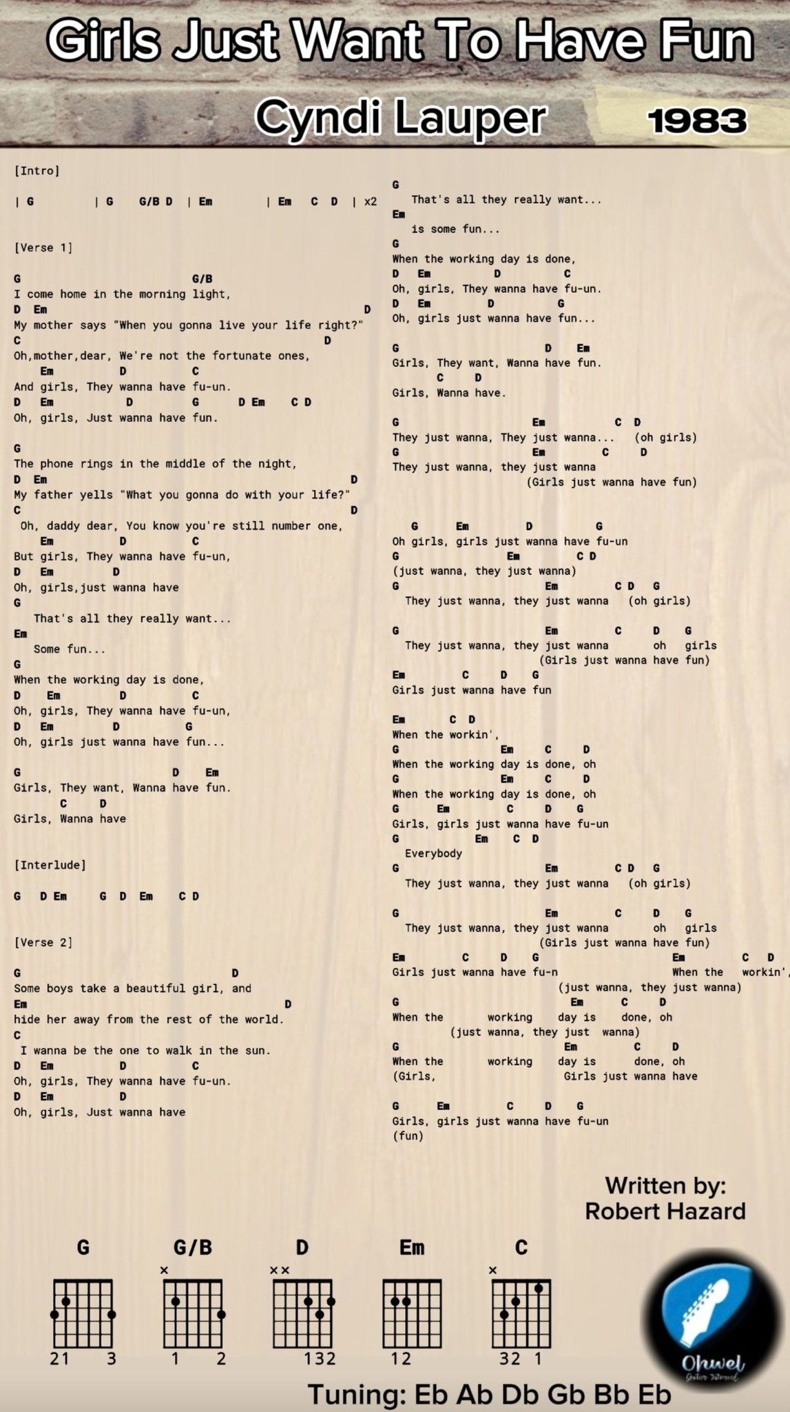 Ohwel - Girls Just Want To Have Fun - Cyndi Lauper (1983) | Song Lyrics ...
