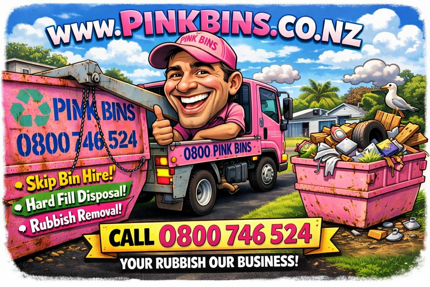 Pink - Not bad ChatGpt, that bin looks overfull though!! 🙈🤣 | Facebook