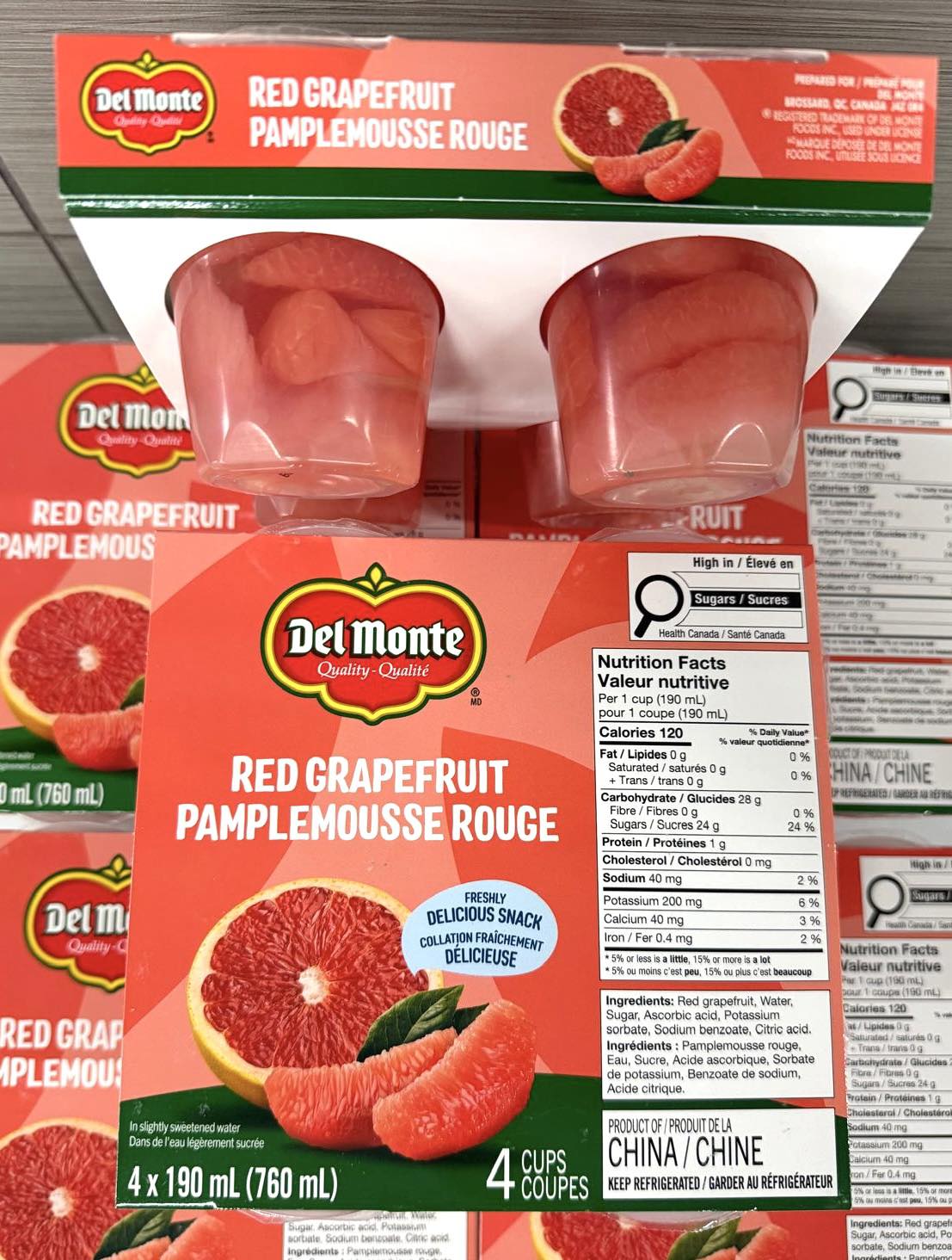 Econo-Dépôt - Del monté pamplemousse rouge 2,99$ le paquet de 4 x 190ml ...