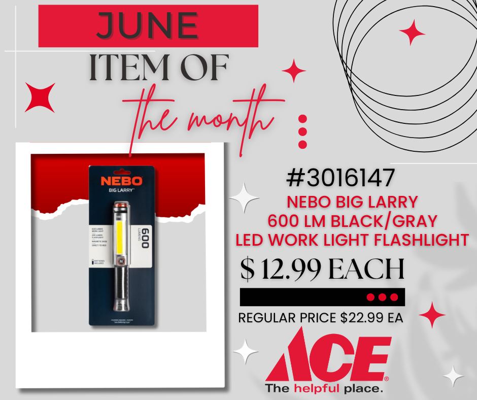 500-lumen mechanic inspection flashlight nebo big larry 2 red COLUMBO Pen-Sized 100 Lumen Light  Hartville Hardware power 170 lumen COB LED work light DESIGN Water and impact NEBO Big Larry 2 Work
