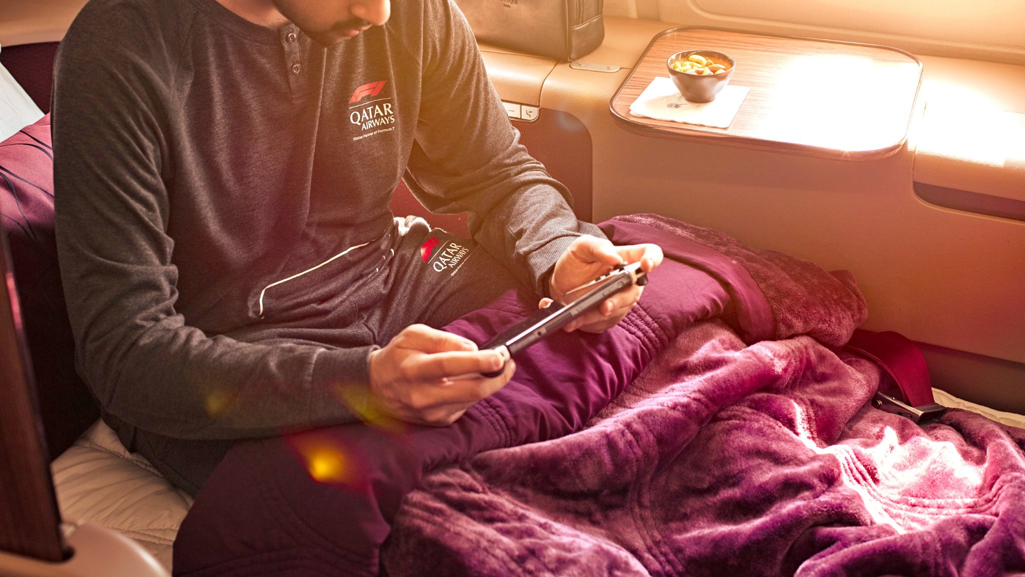 Qatar Airways Business Class Pyjamas - F1 Limited Edition Brand New ...