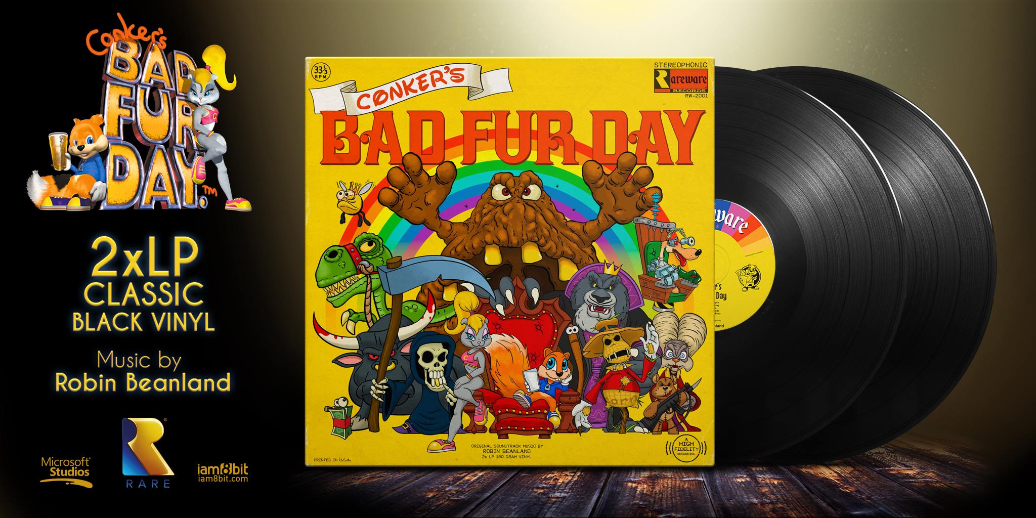 It's a RARE Black Friday - CONKER'S BAD FUR DAY 2xLP vinyl