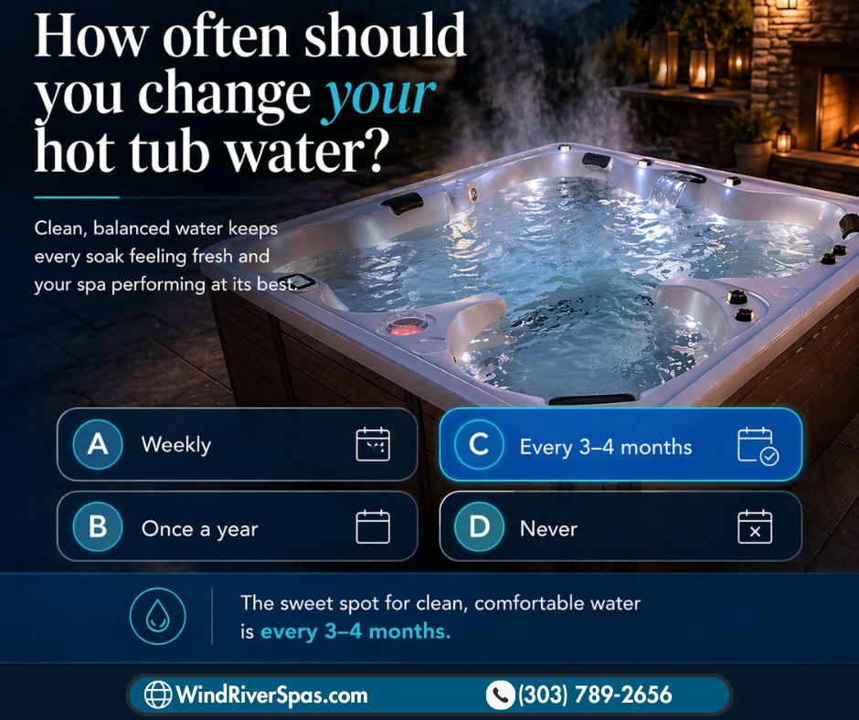 How often to change hot tub water for a fresh soak