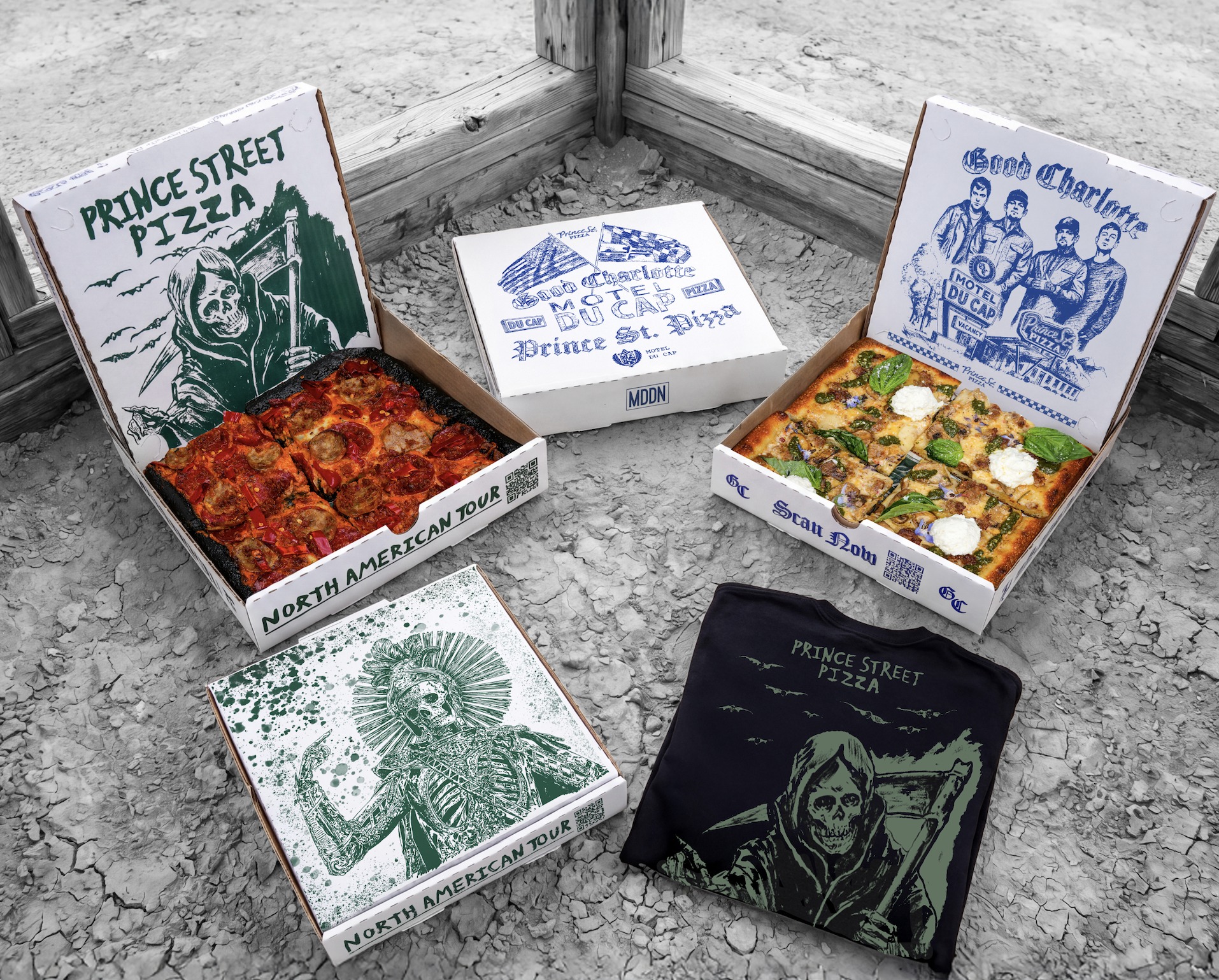 The Prince St. Pizza x Avenged Sevenfold & Good Charlotte collab