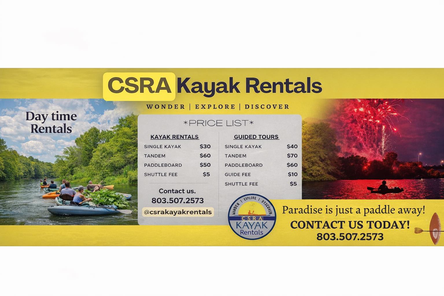 CSRA Kayak Rentals | North Augusta SC