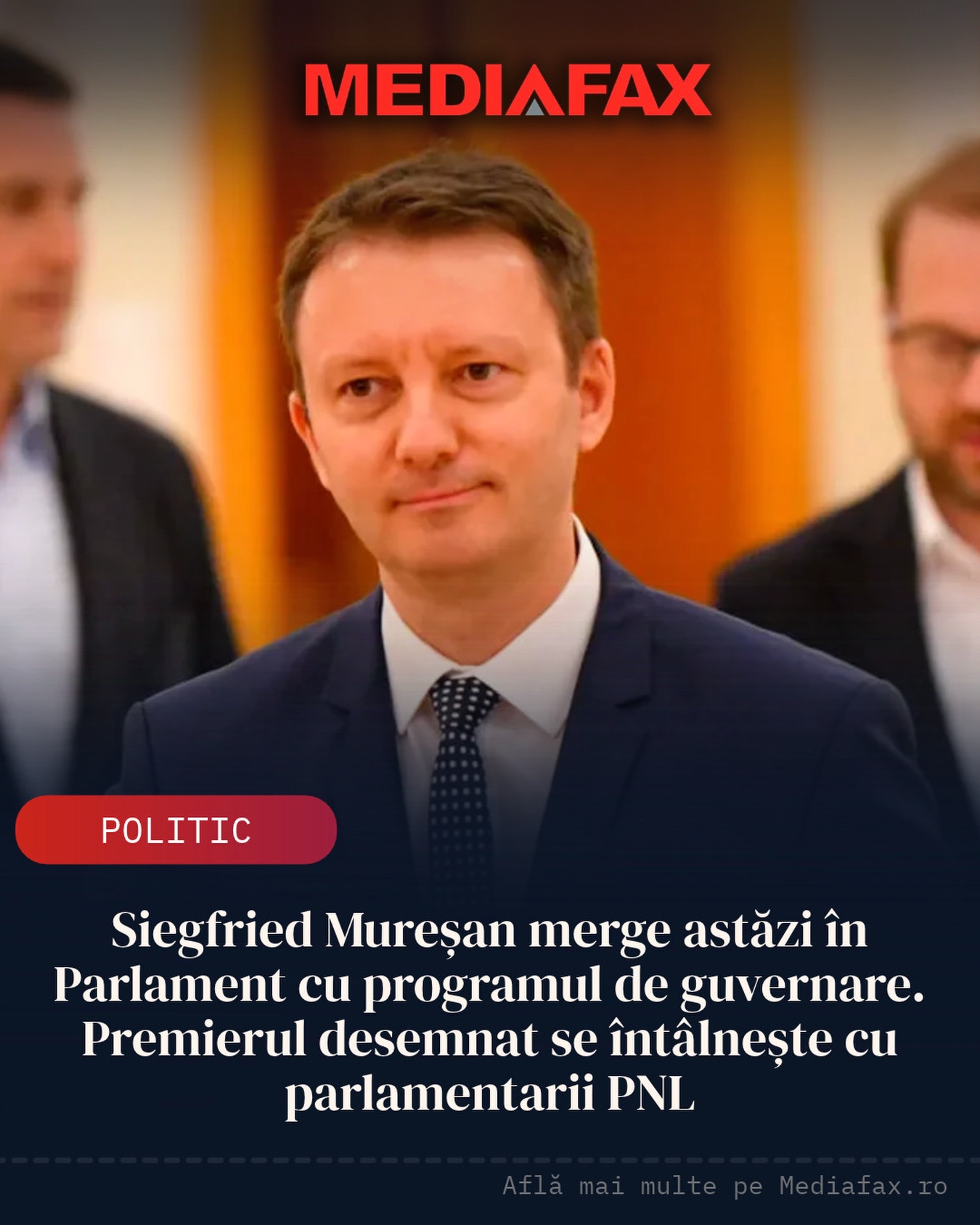 Siegfried Mureșan presents the government program in Parliament