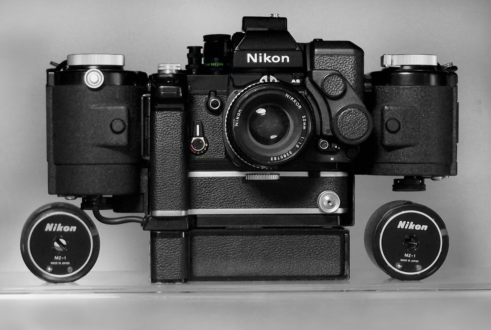 Nikon F2 camera collection and its weight