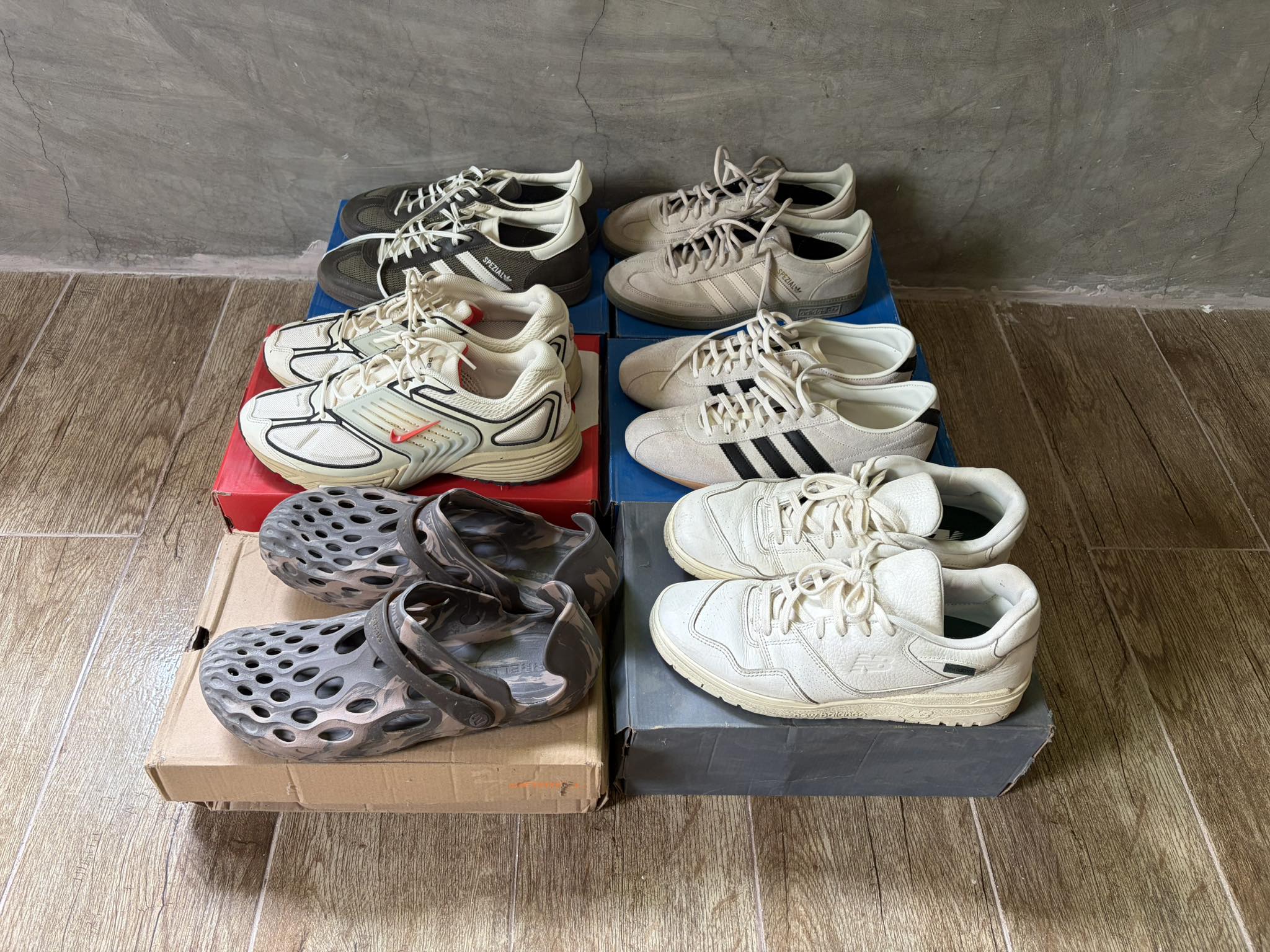 Used sneakers for sale including Nike and Adidas size 11