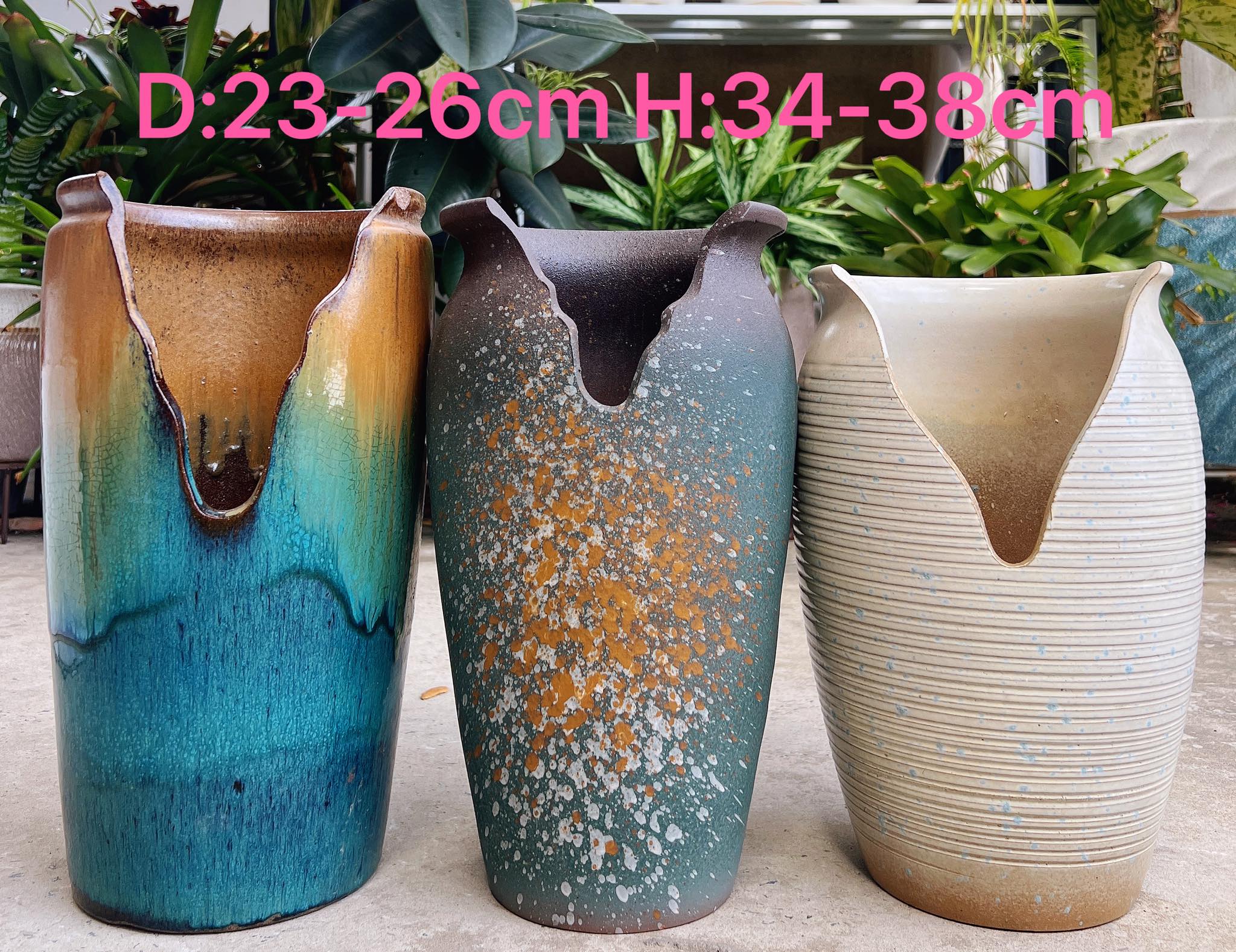 粗陶大悬崖老桩盆，size看图说话，都是rm55for1，口径都大大的好用哦