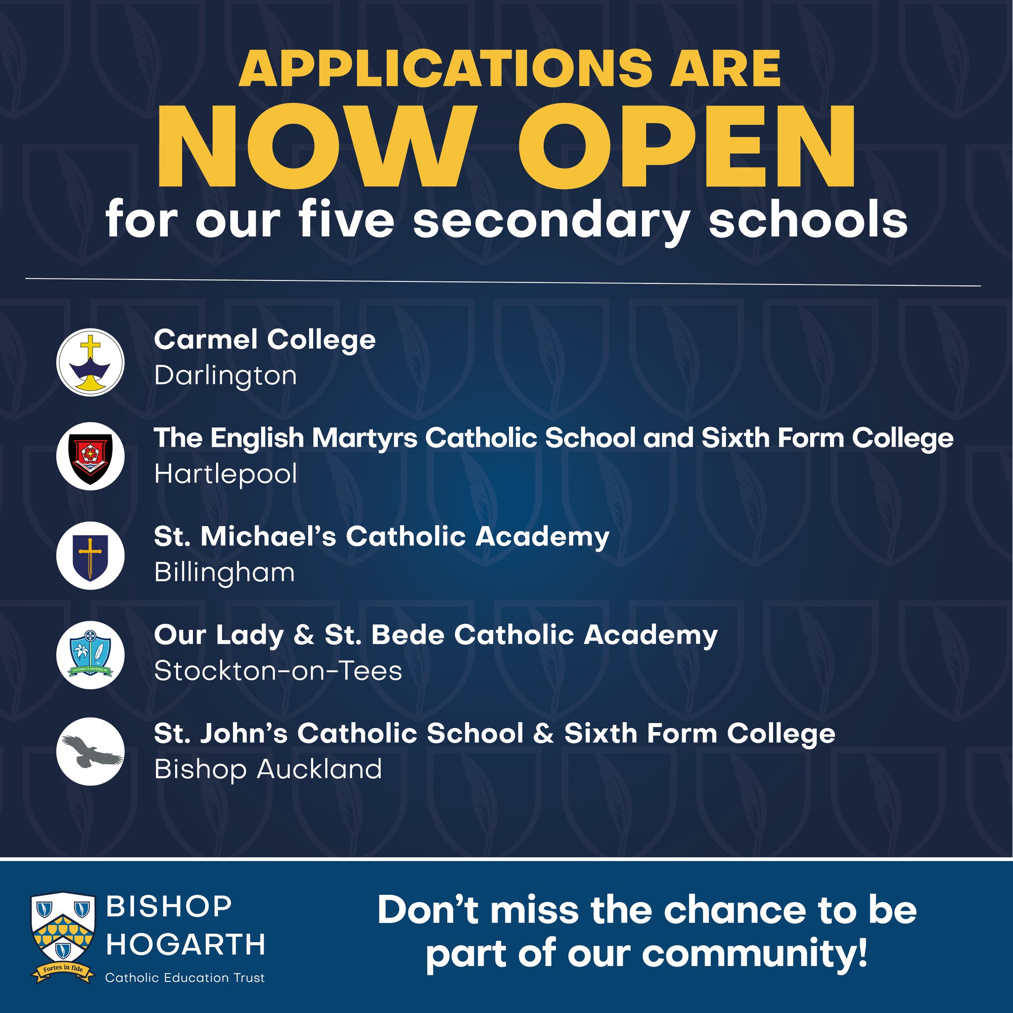 Bishop - 🌟 🤩 Secondary School Applications Are Open Across BHCET 🤩 🌟 ...