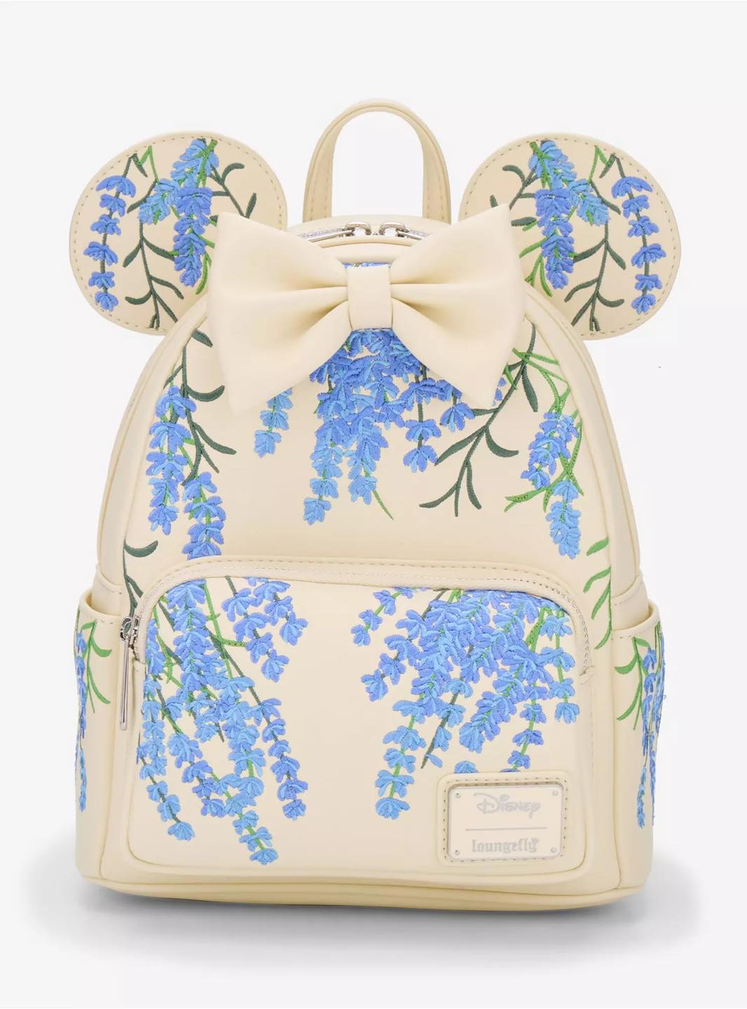 images of a mini rose blue backpack Petite three interior pockets and three exterior pockets Bravo Floral Mini (10 Inch)