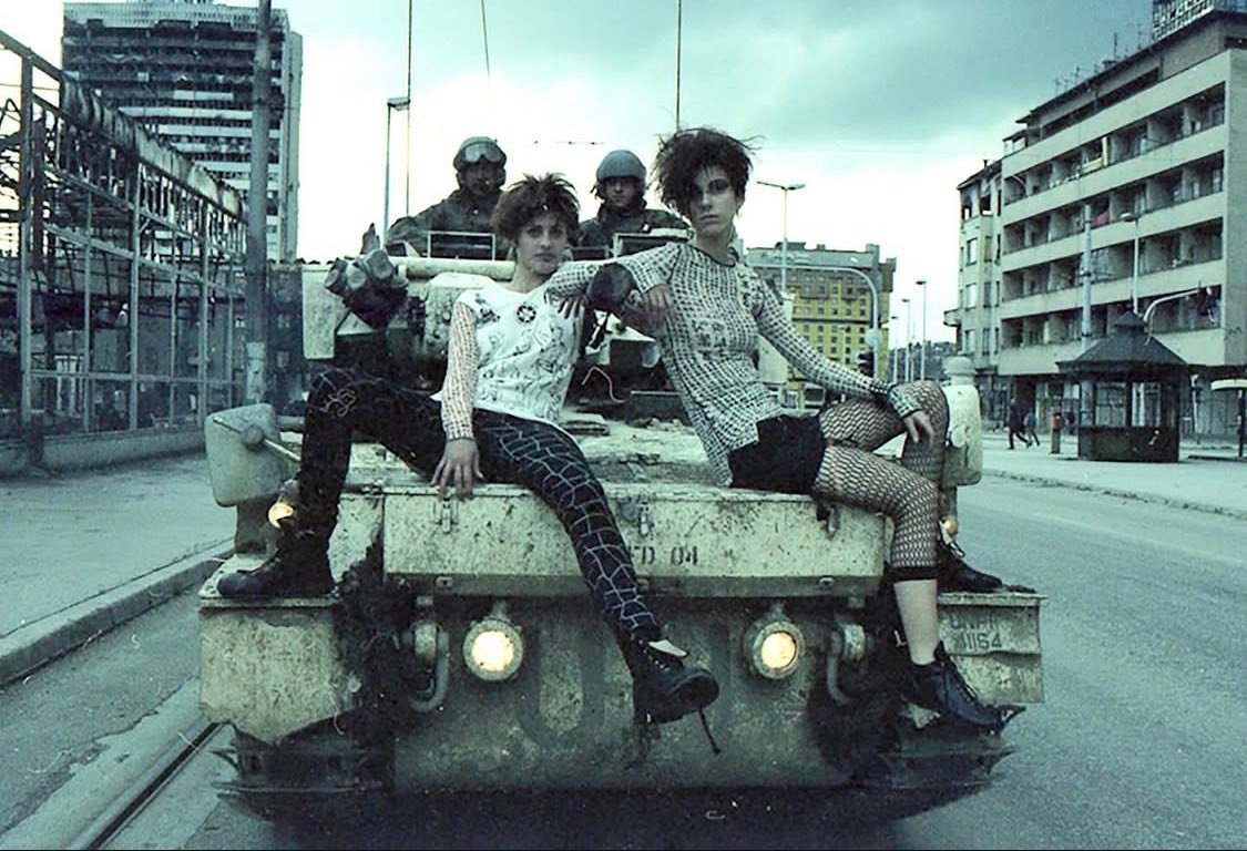 Once upon a time, these two girls climbed onto a UN armored