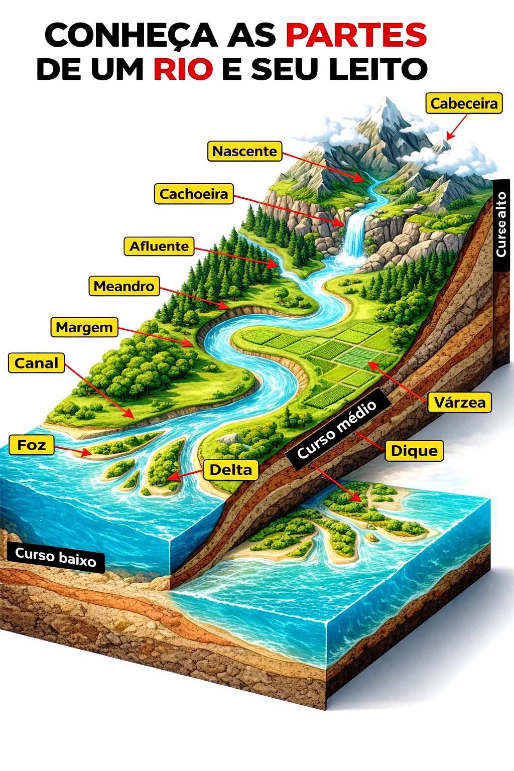 🌊📚 Conheça as partes de um rio e seu... - guaruja.reformas_ | Facebook