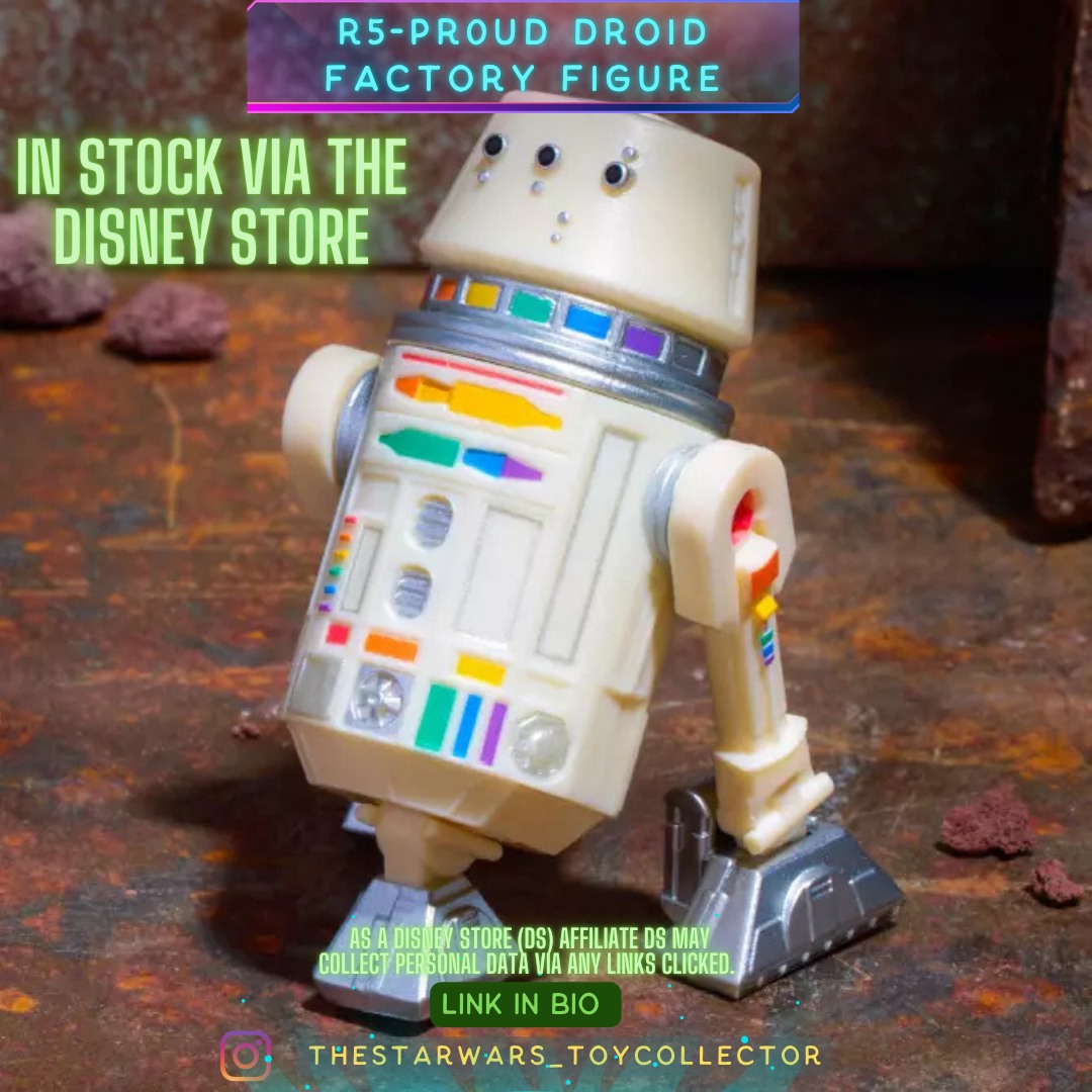 The R5-PR0UD Droid Factory Figure is now available via the Disney