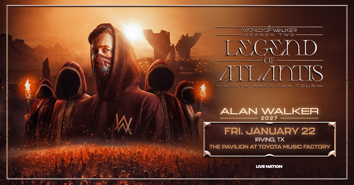 Alan Walker's Legend of Atlantis tour at The Pavilion at Toyota