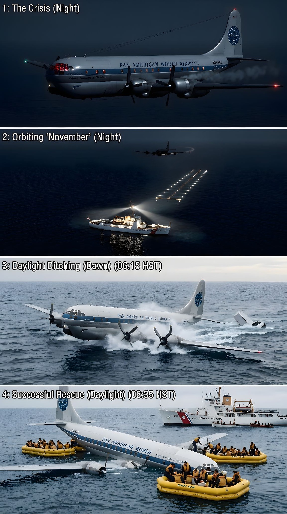 The wreckage of a 1952 plane crash that led to the safety