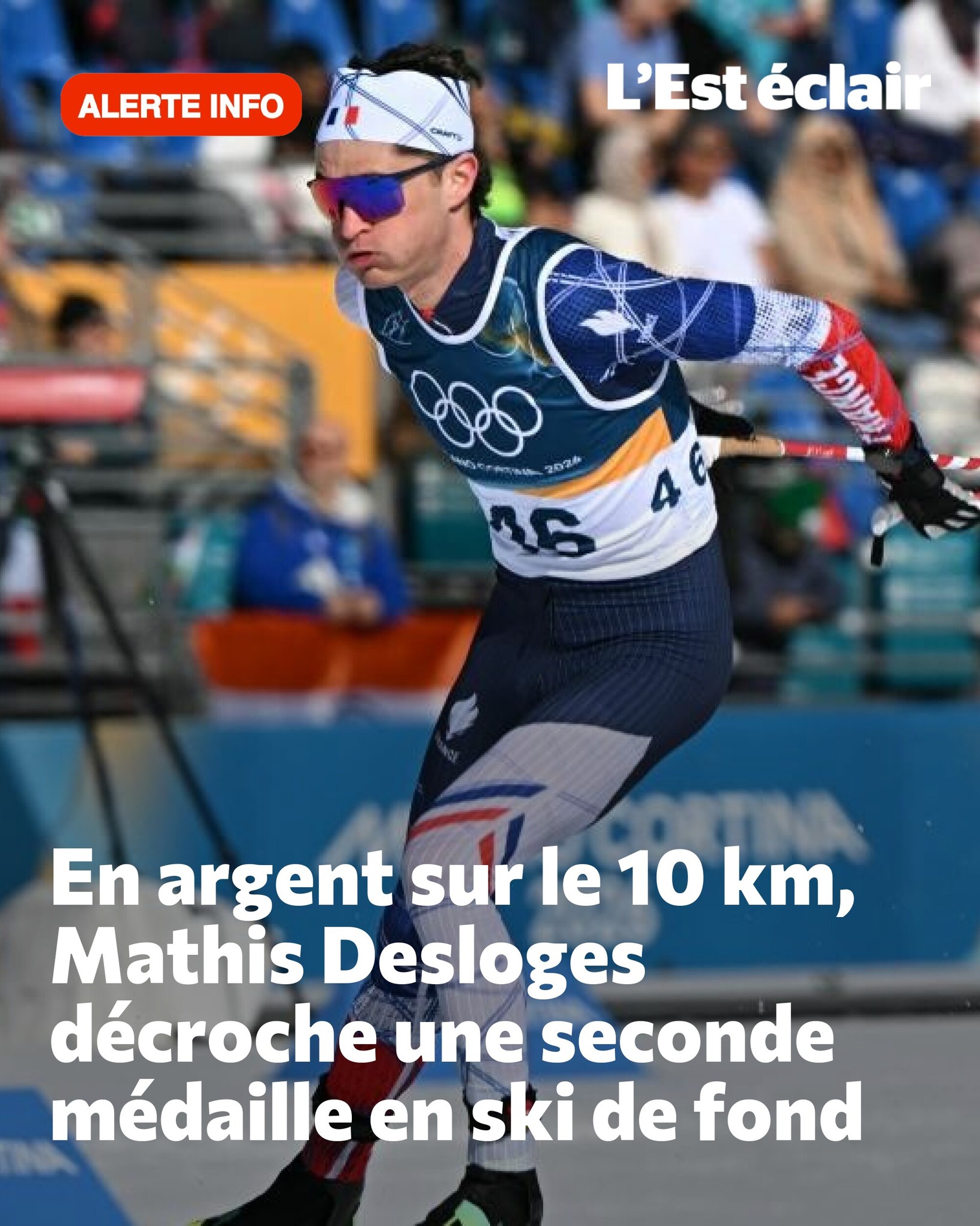 L' - Le fondeur Mathis Desloges remporte sa deuxième médaille lors de ...