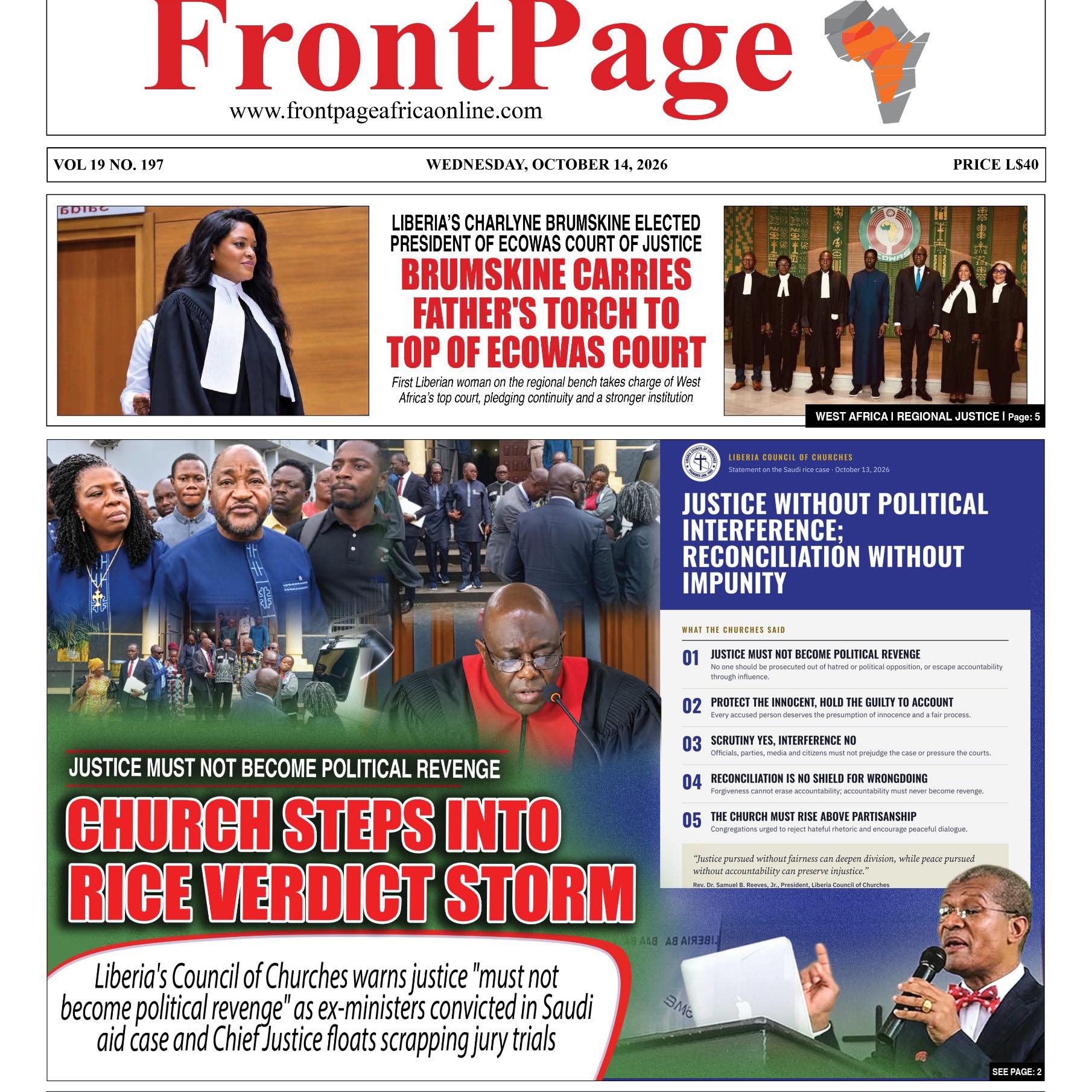 FrontPage Africa