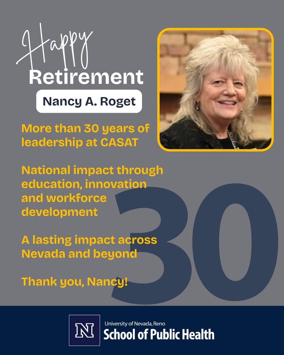 After more than three decades of leadership at the University of Nevada ...