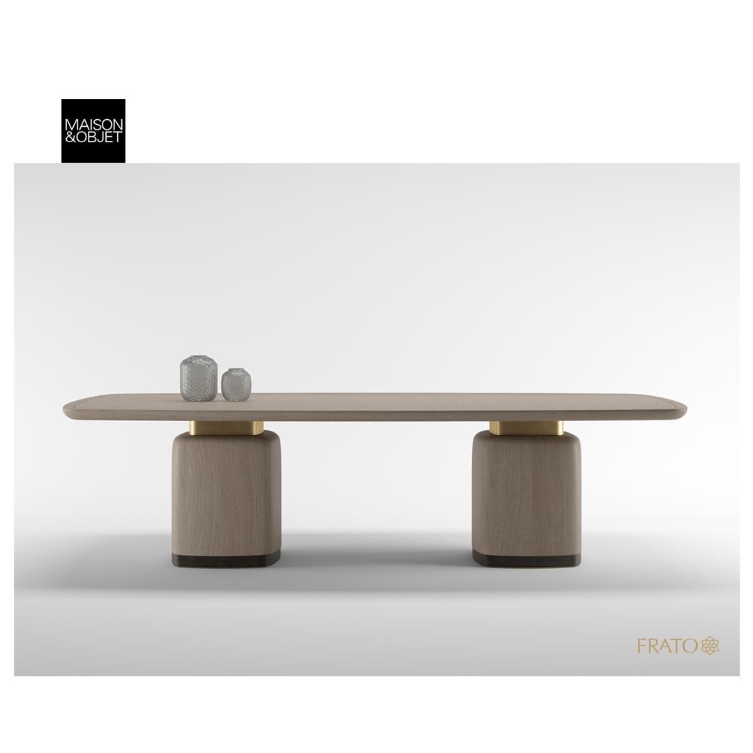 FRATO - NEW COLLECTION! The NAGANO dining table’s stately...