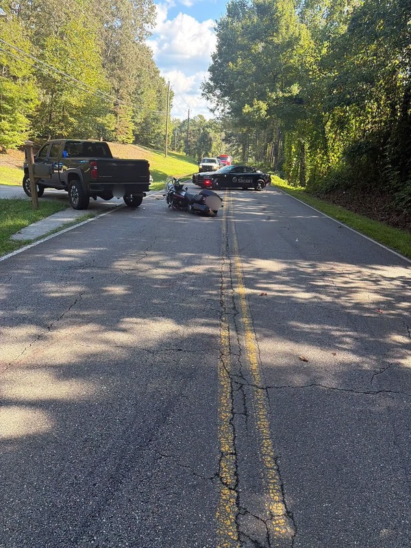 JUST IN: Motorcyclist flown to hospital after 