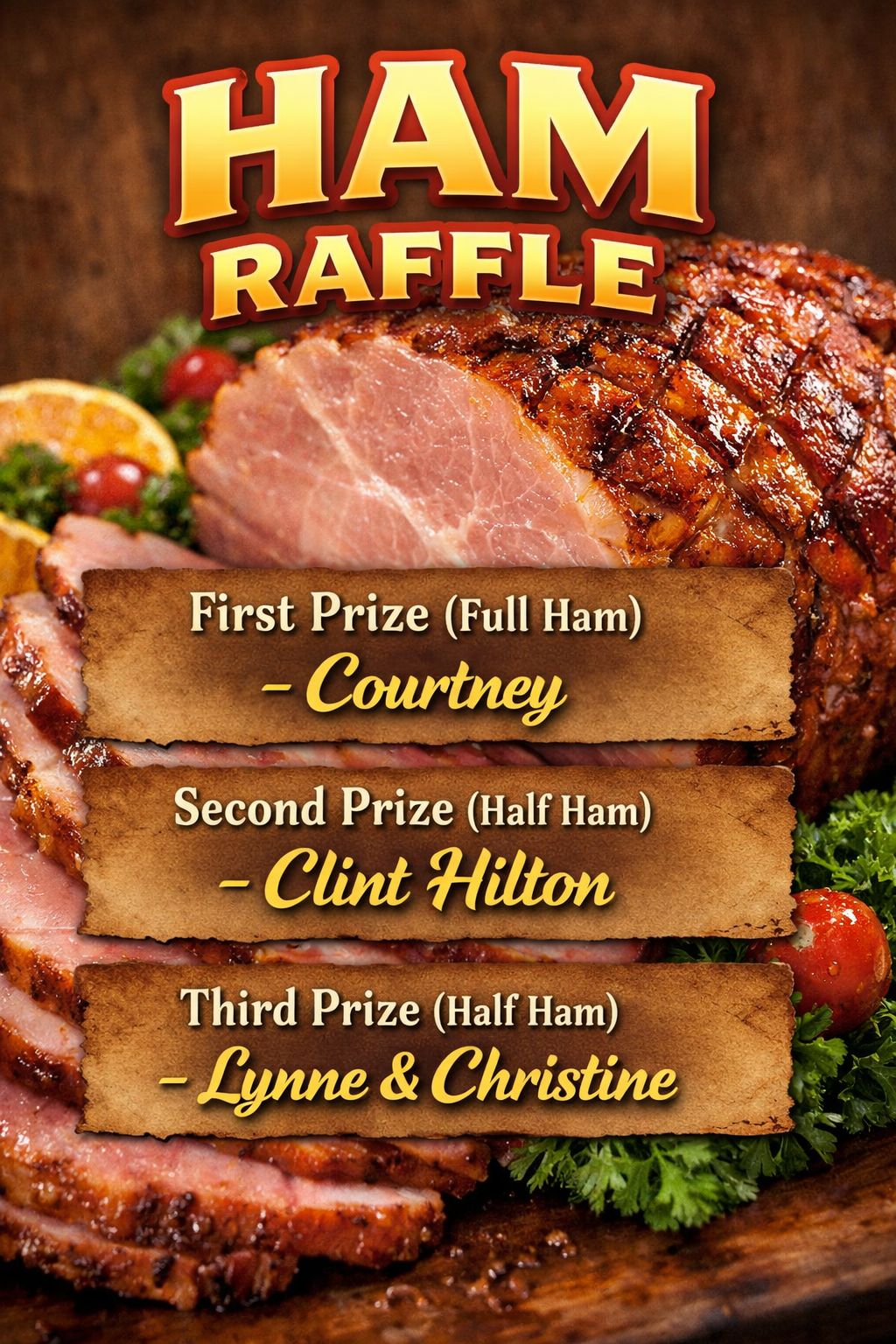 Bray - Christmas Ham Raffle Winners 🏆 Congratulations to our winners of ...