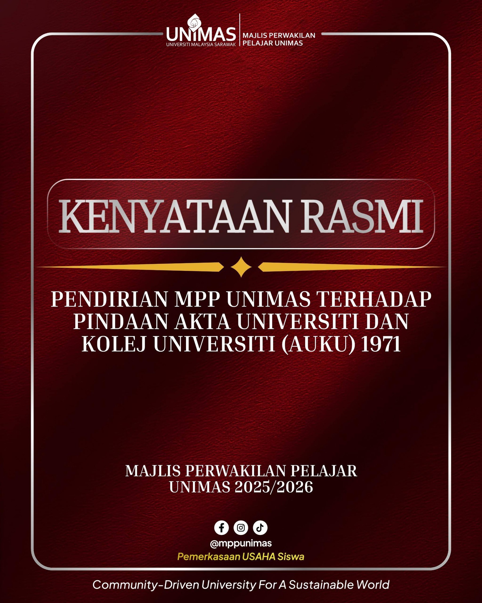 PUSAT PEMBANGUNAN... - PUSAT PEMBANGUNAN PELAJAR UNIMAS