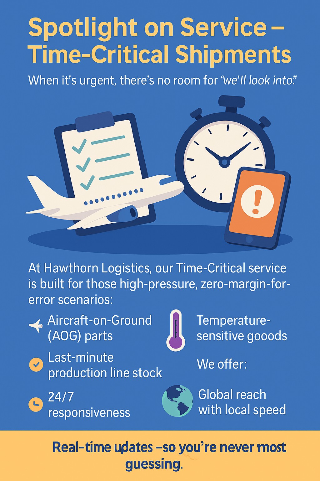 Hawthorn - Spotlight on Service – Time-Critical Shipments When it’s ...