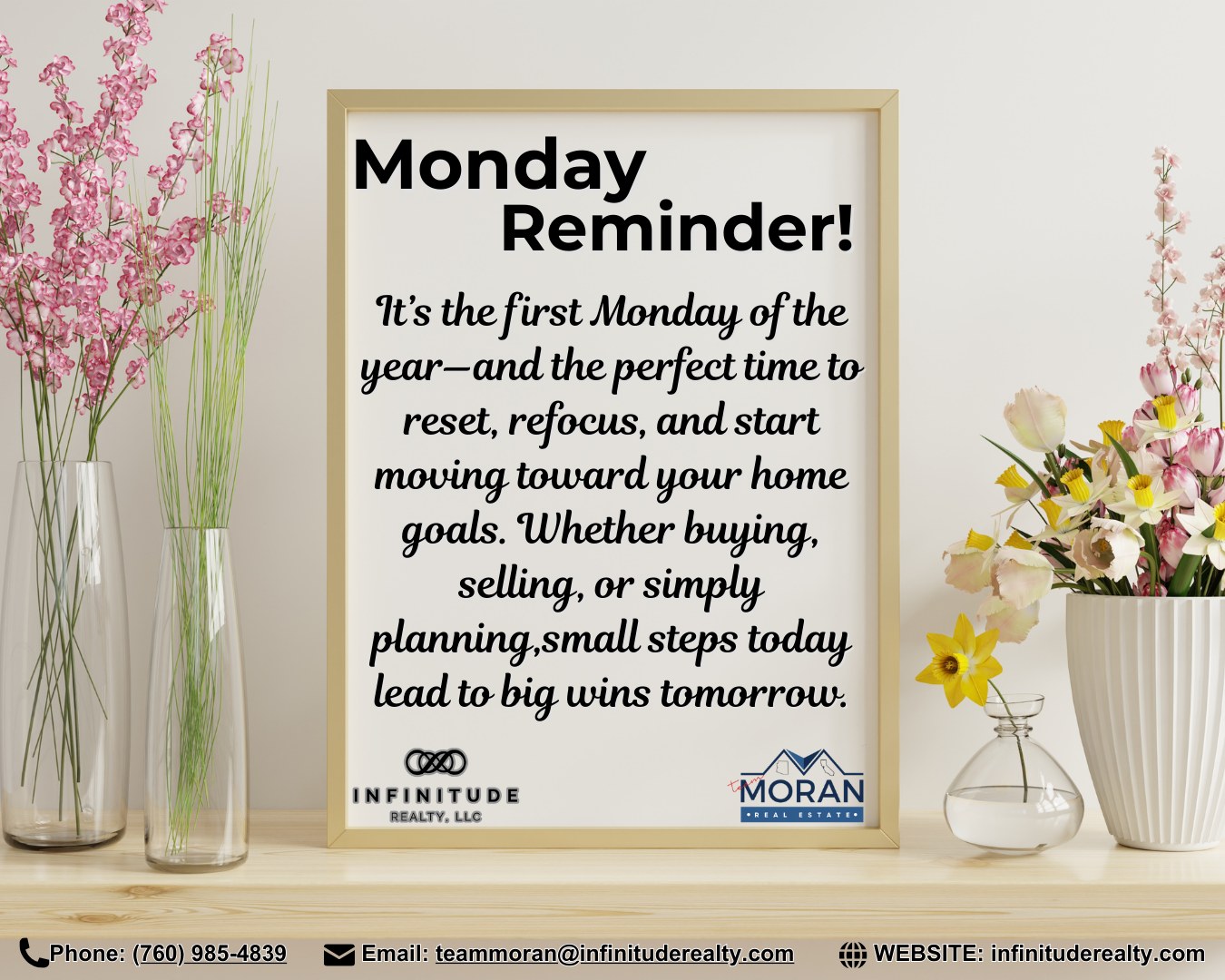 Infinitude - Monday Reminder It’s the first Monday of the year—and the ...