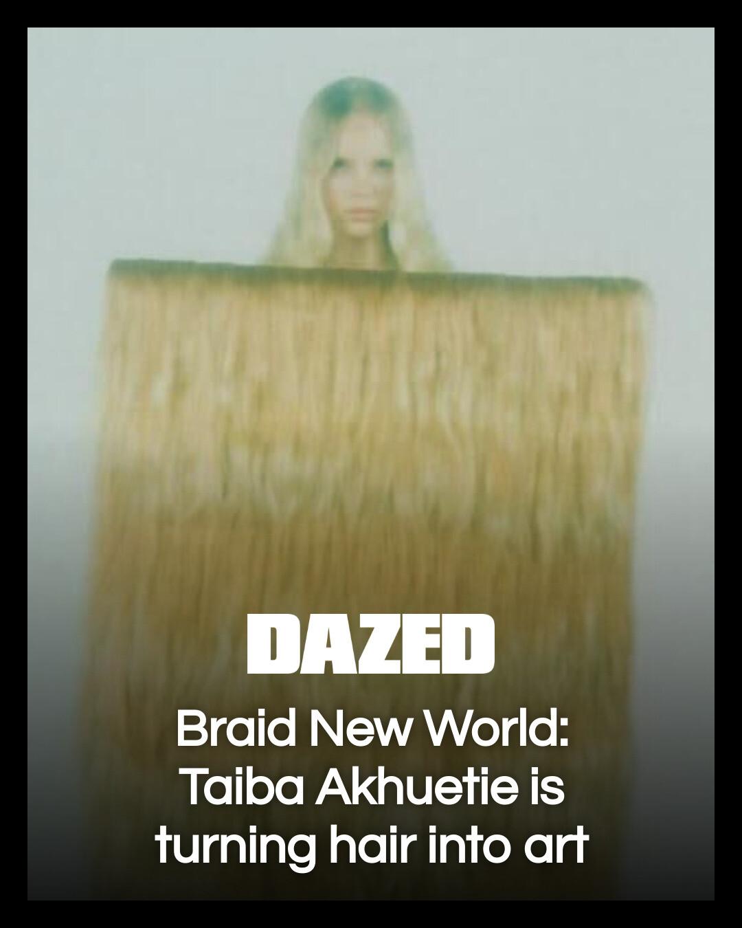 アート・デザイン・音楽 The Dressed Hair For Dazed's autumn 2026 issue, the artist explores hair not only