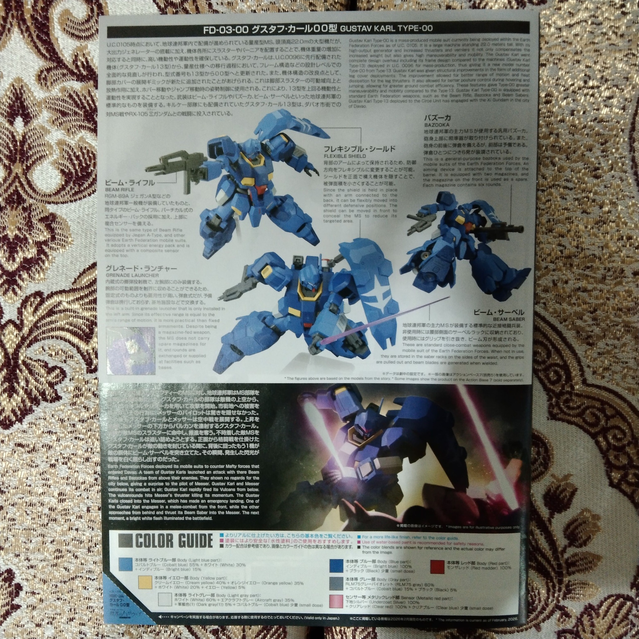 What is the HGUC Gustav Karl Type-00 kit like?
