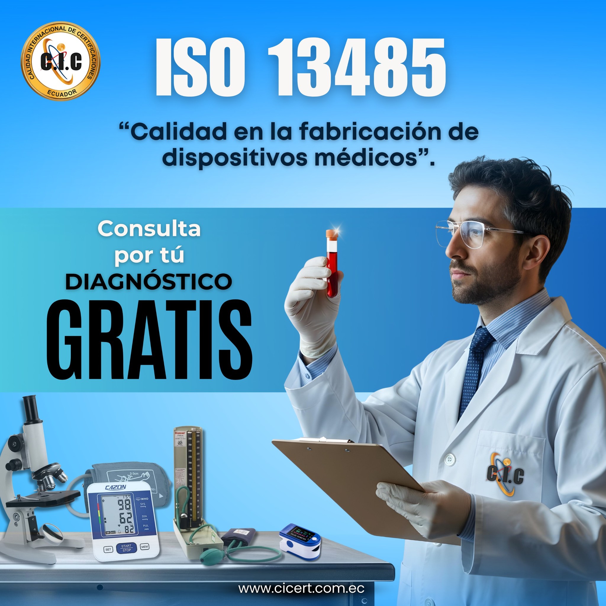 CIC - En Ecuador, la 𝗜𝗦𝗢 𝟭𝟯𝟰𝟴𝟱 es obligatoria para garantizar la ...