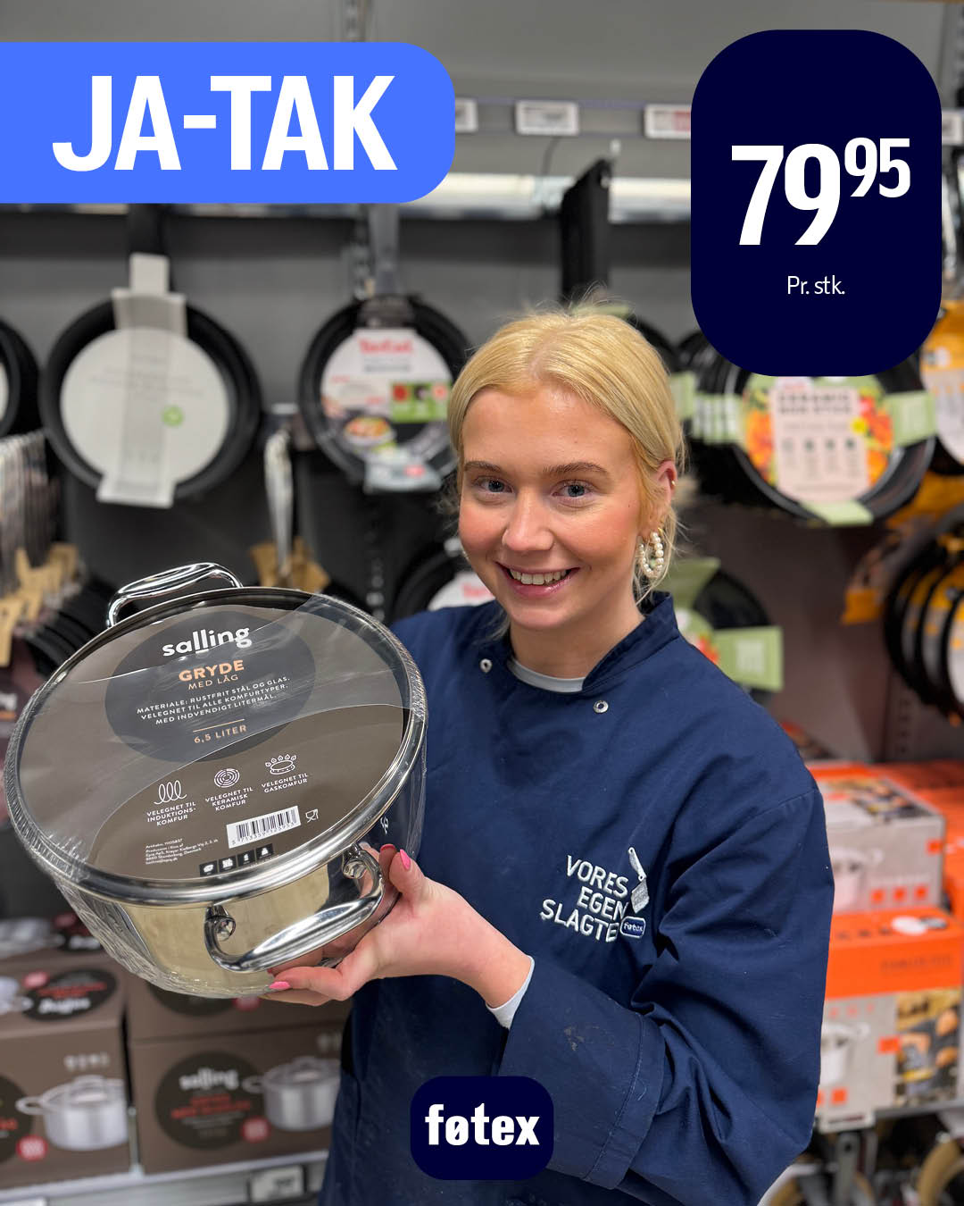 føtex - UDLØBET 🔥🍲 JA TAK // SALLING GRYDE 6,5 L TIL 79,95 🍲🔥 Er du ...