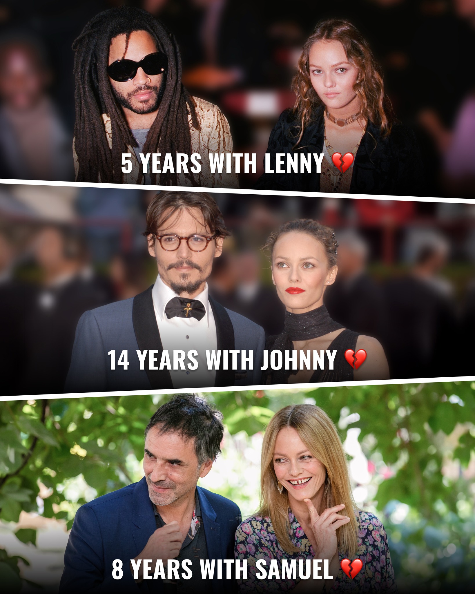 Vanessa Paradis has loved three men across four decades, and only
