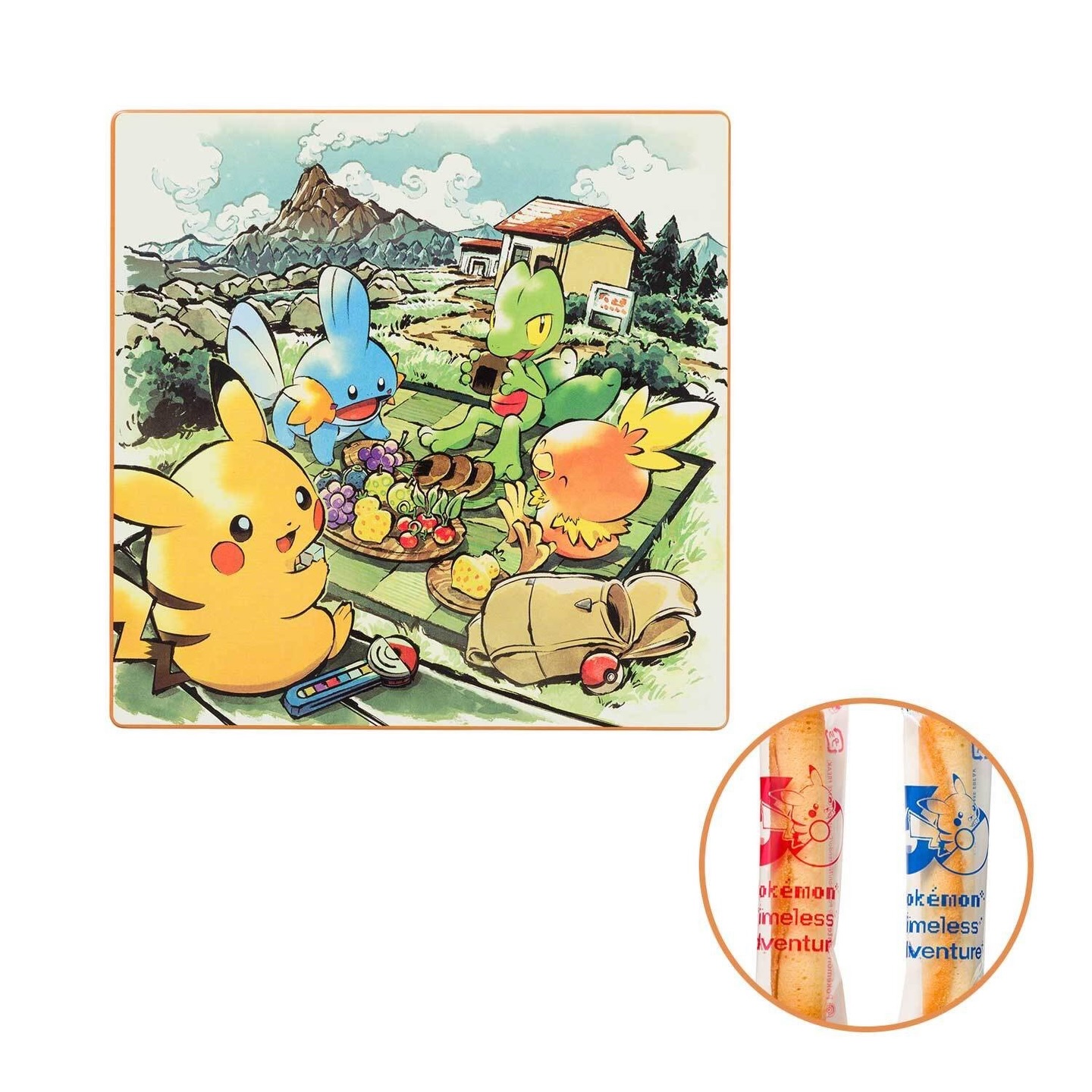 The Pokémon Timeless Adventure merchandise line will be releasing