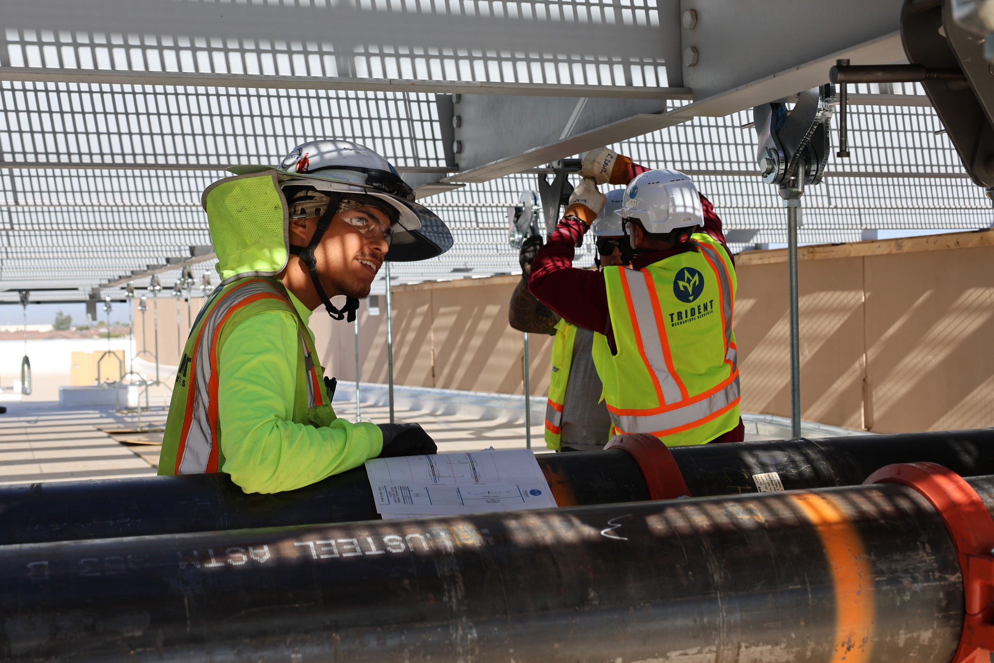 UA Local 469 members work on EdgeConnex PHX 11 project