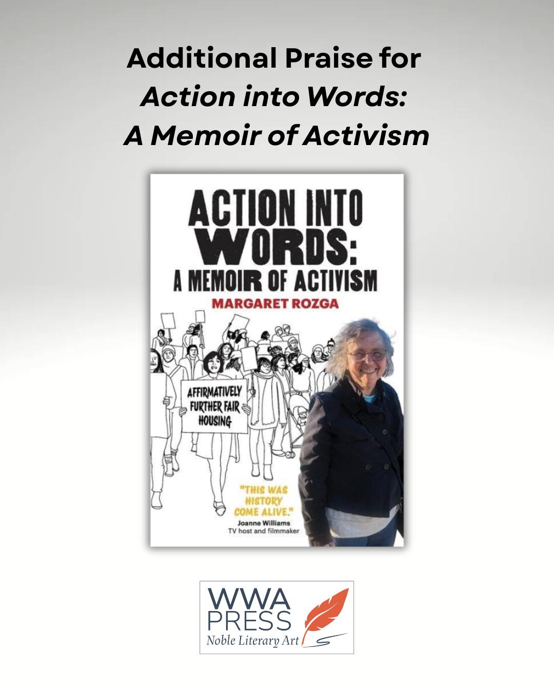 Preorder Margaret Rozga's memoir Action into Words: A Memoir of