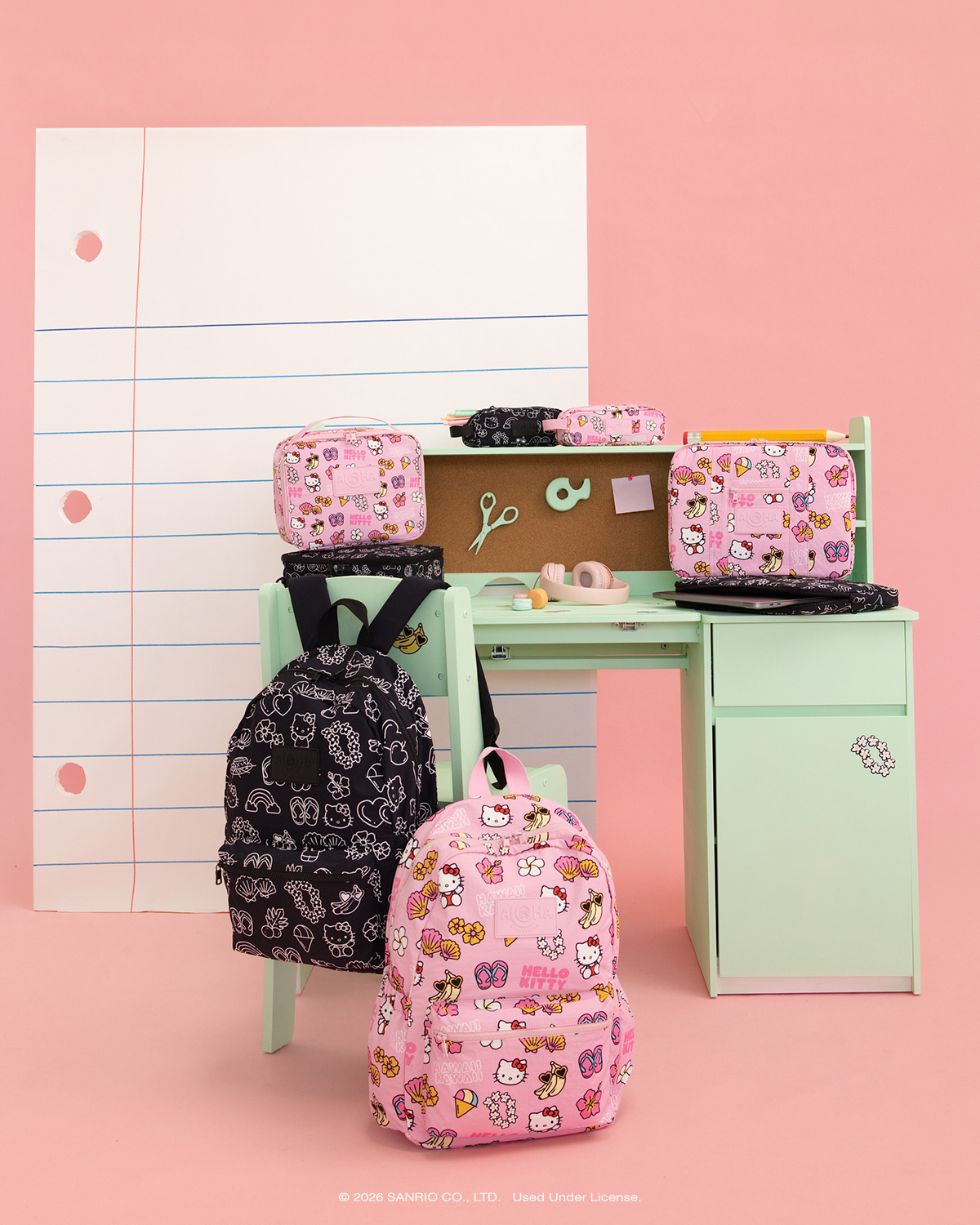 hawaiian hello kitty backpack ALOHA Collection Aloha Icons in Black/White – Society Bikini Hawaii or toss in the washing machine on delicate and lay flat to dry. ALOHA Collection x Sanrio Hello