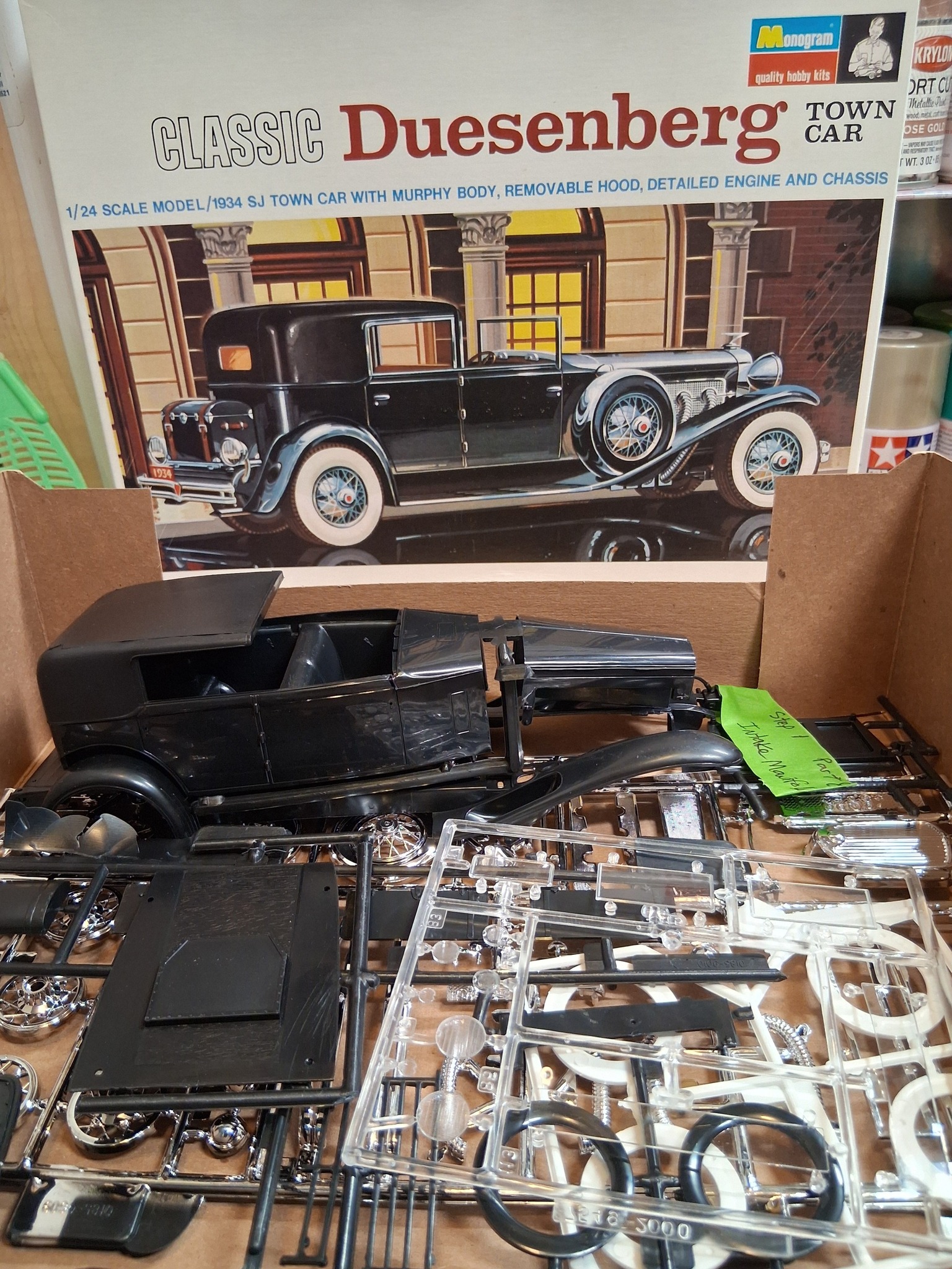 Model car build in progress
