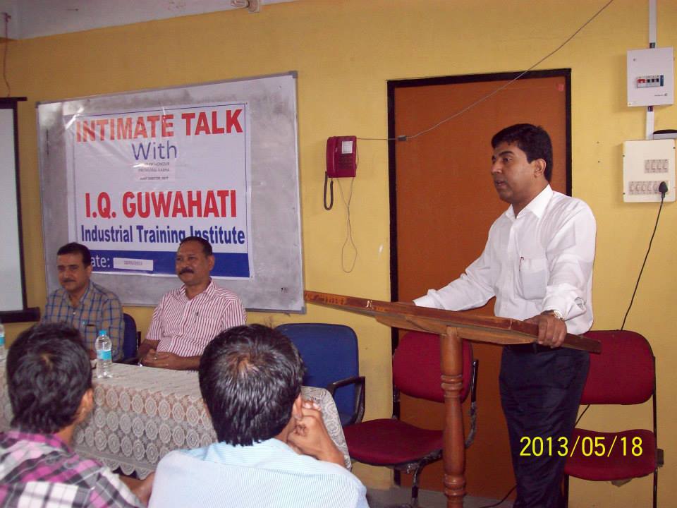 I.Q. - Mr. Nurul Amin, Director, conferring to the students in presence ...