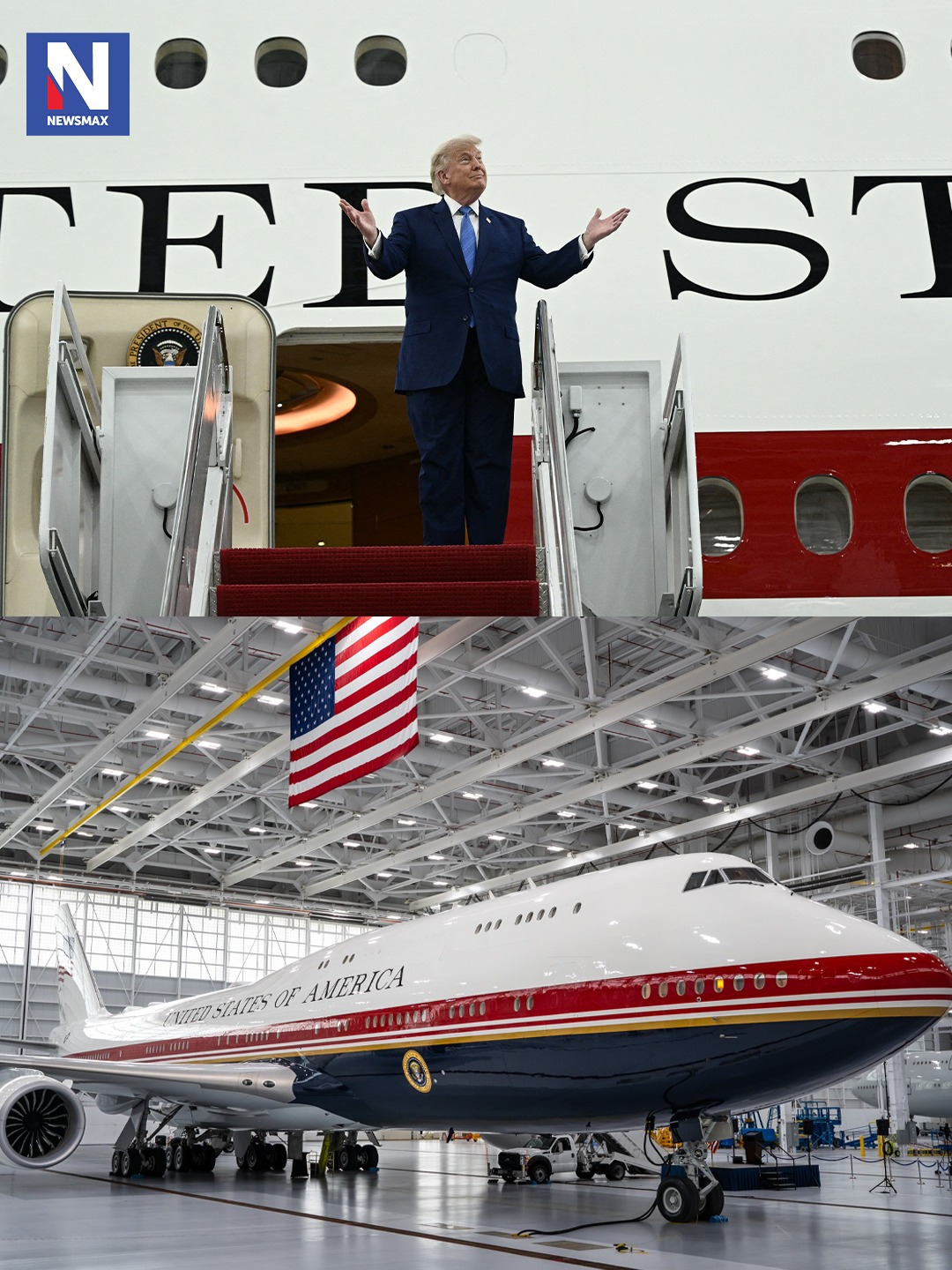 PLANE AND SIMPLE: President Trump emerged from the new VC-25B